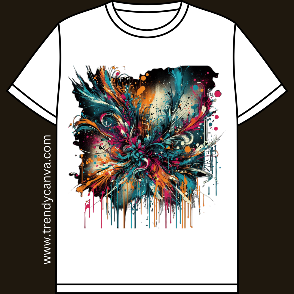 Abstract Splatter T-Shirt Designs