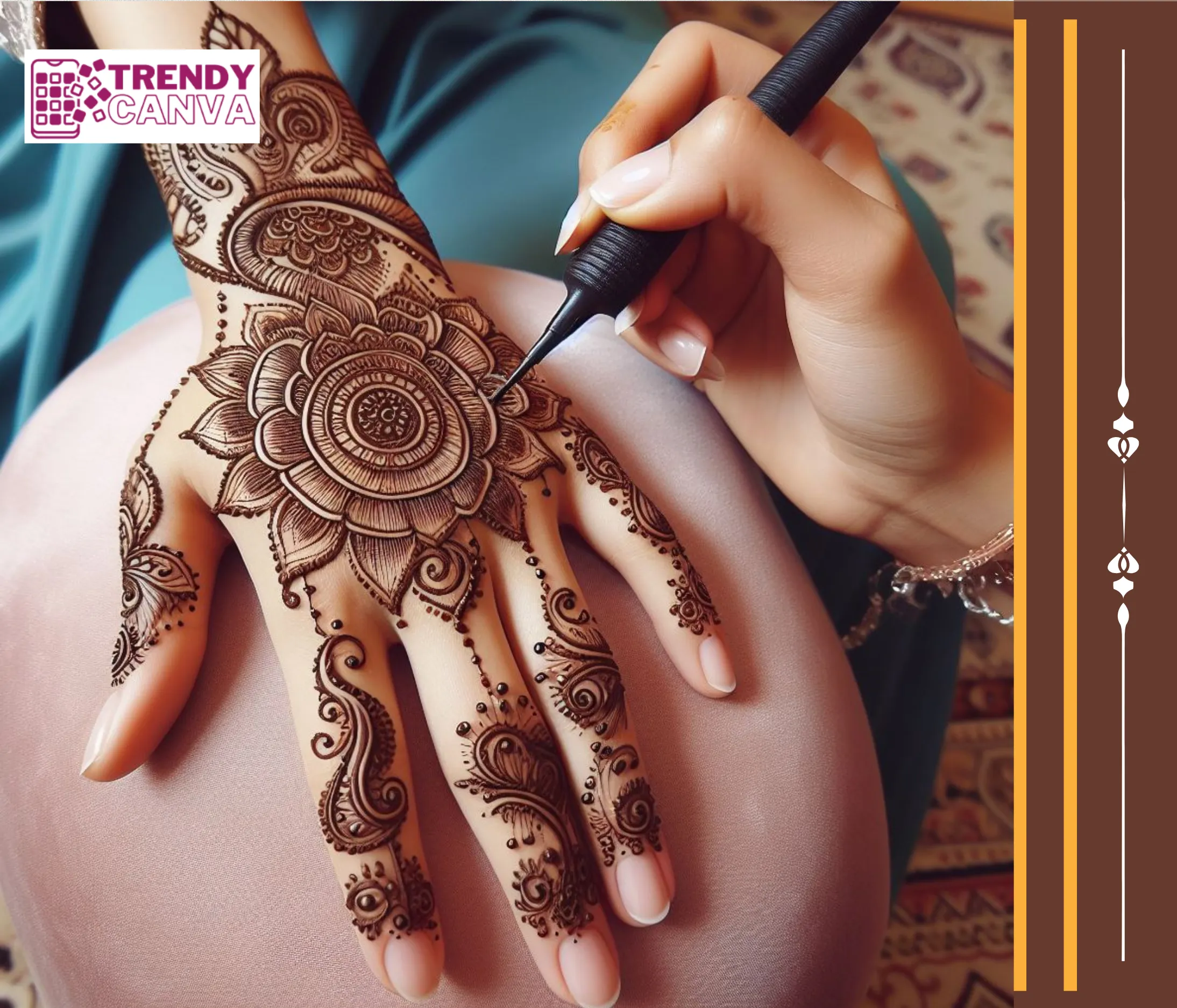 Back Hand Bliss: Arabic Mehndi Designs That Wow