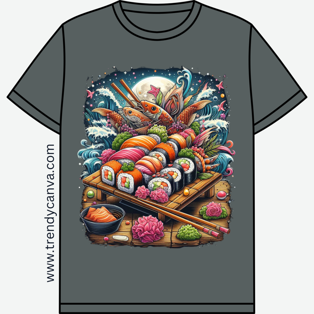 Sushi Delight T-Shirt Designs