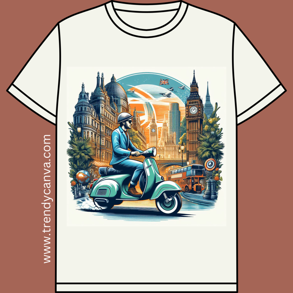 Vintage Vespa T-Shirt Designs