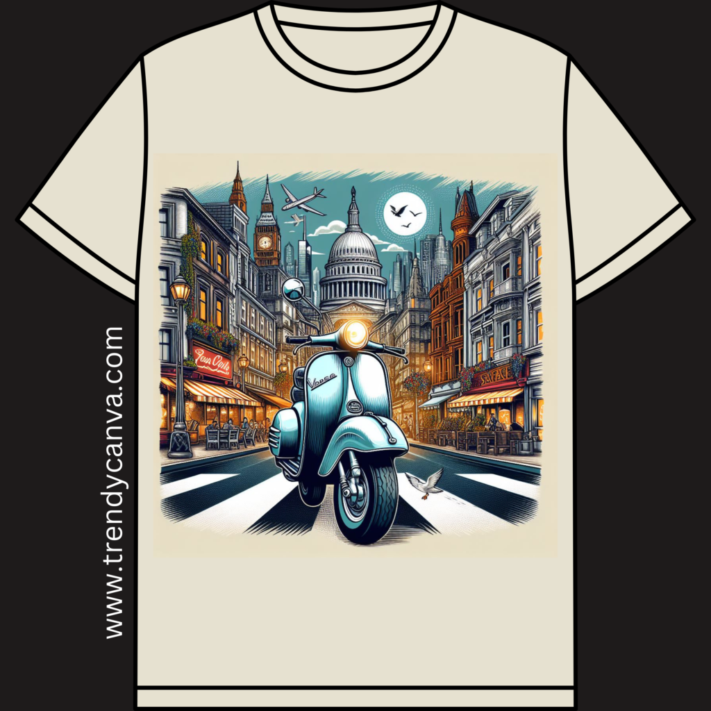 Vintage Vespa T-Shirt Designs