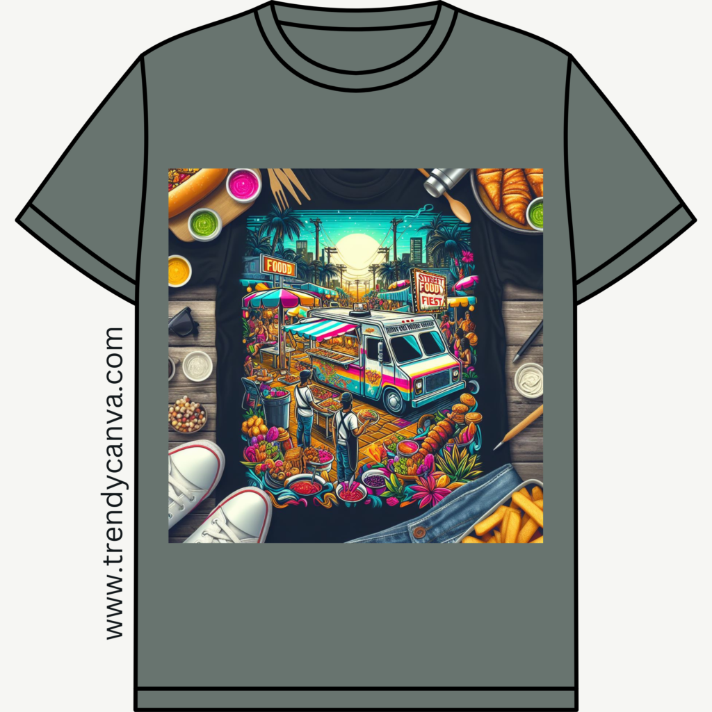 Street Food Fiesta T-Shirt Designs