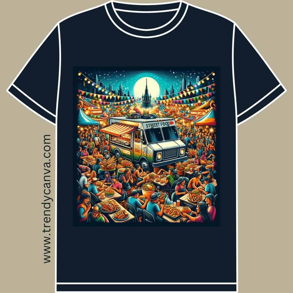 Street Food Fiesta T-Shirt Designs