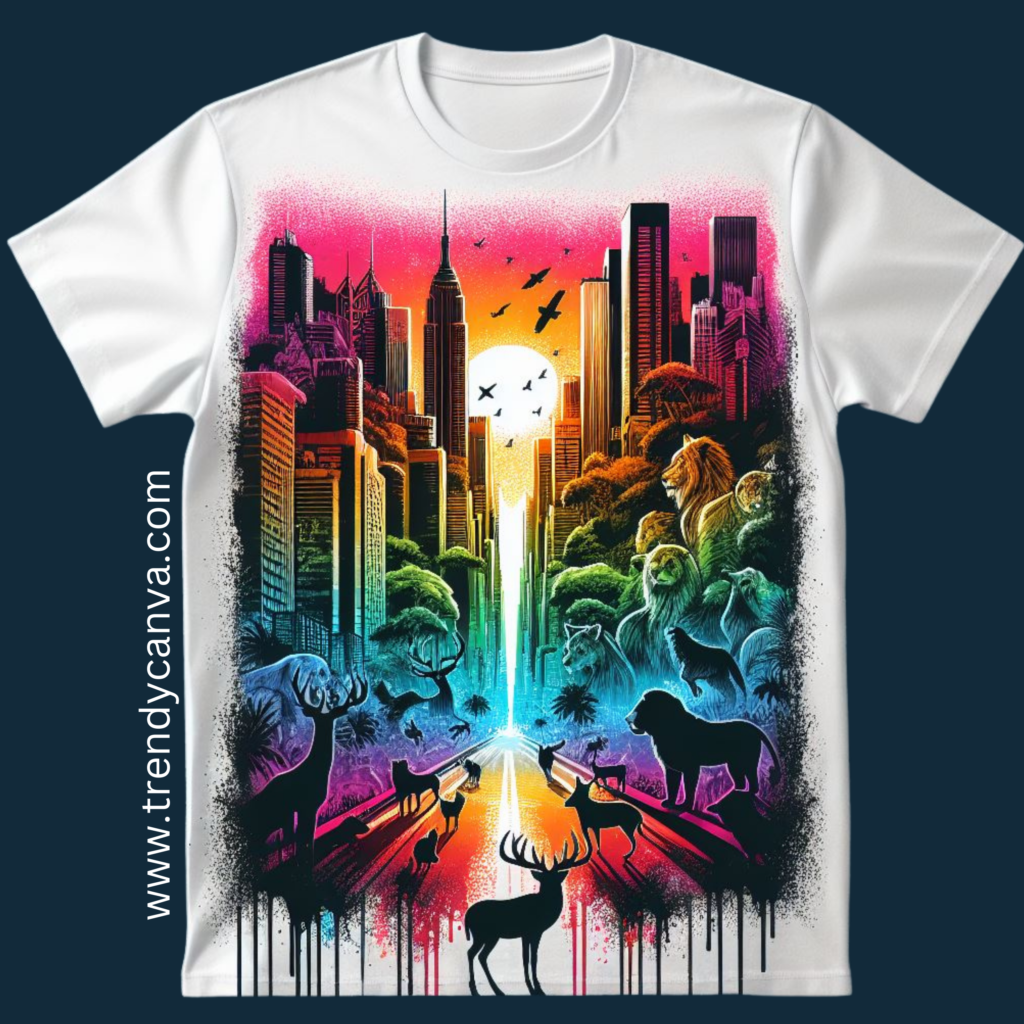 Urban Jungle T-Shirt Designs