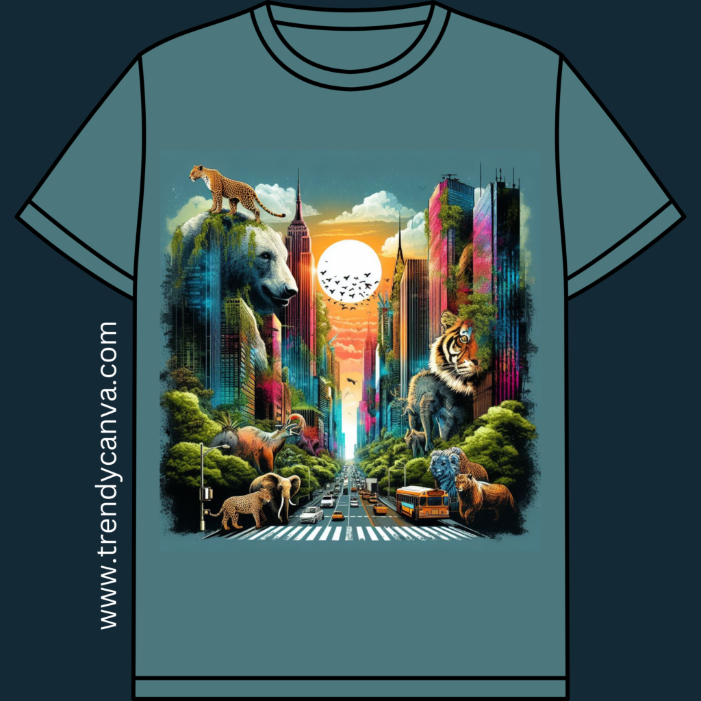 Urban Jungle T-Shirt Designs