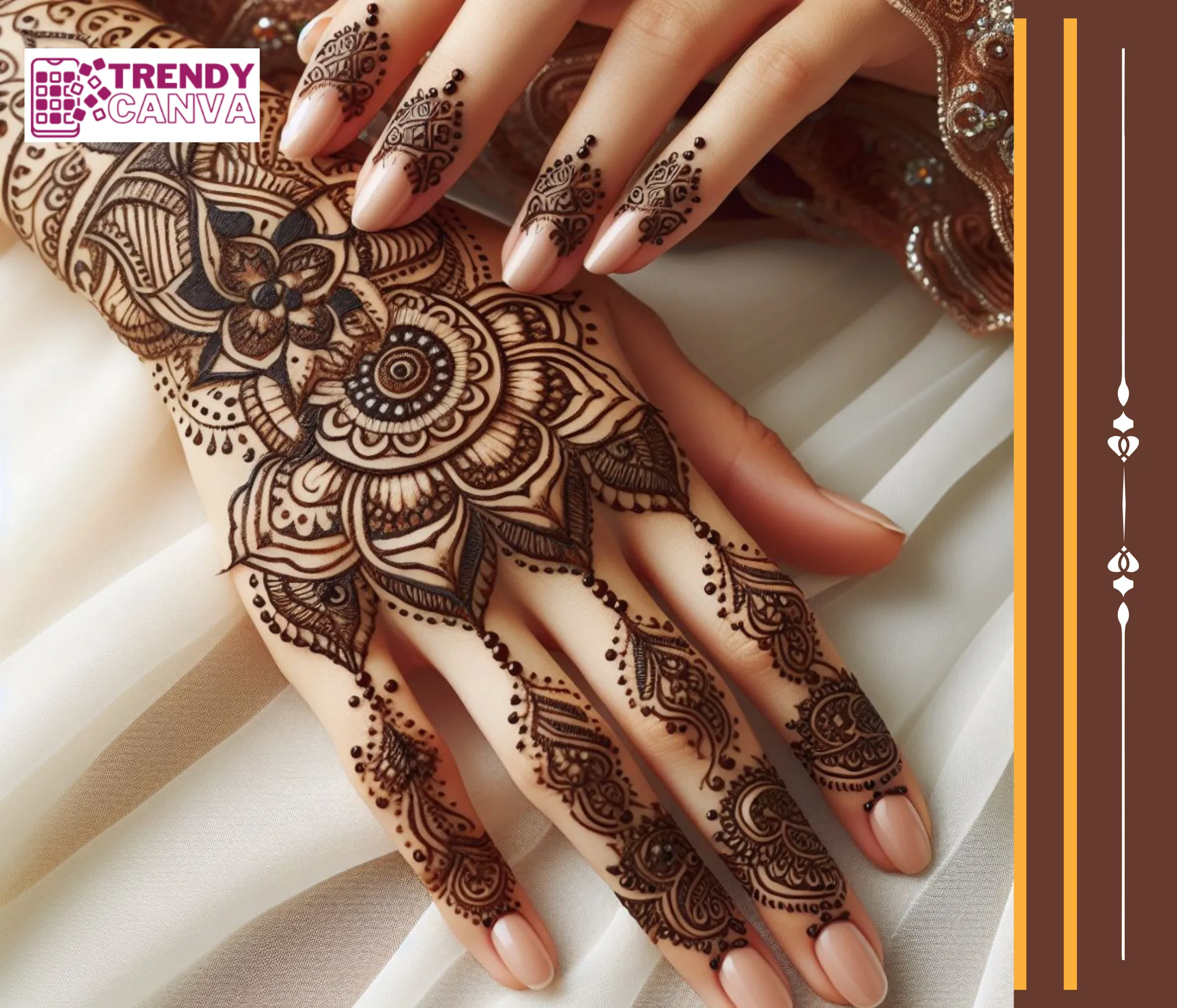 Geometric Gems: A Modern Take on Arabic Mehndi