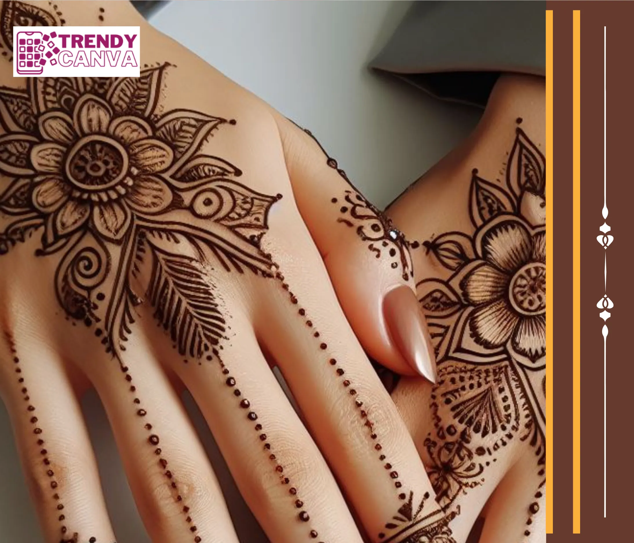 Glitter Glam Mehndi Designs