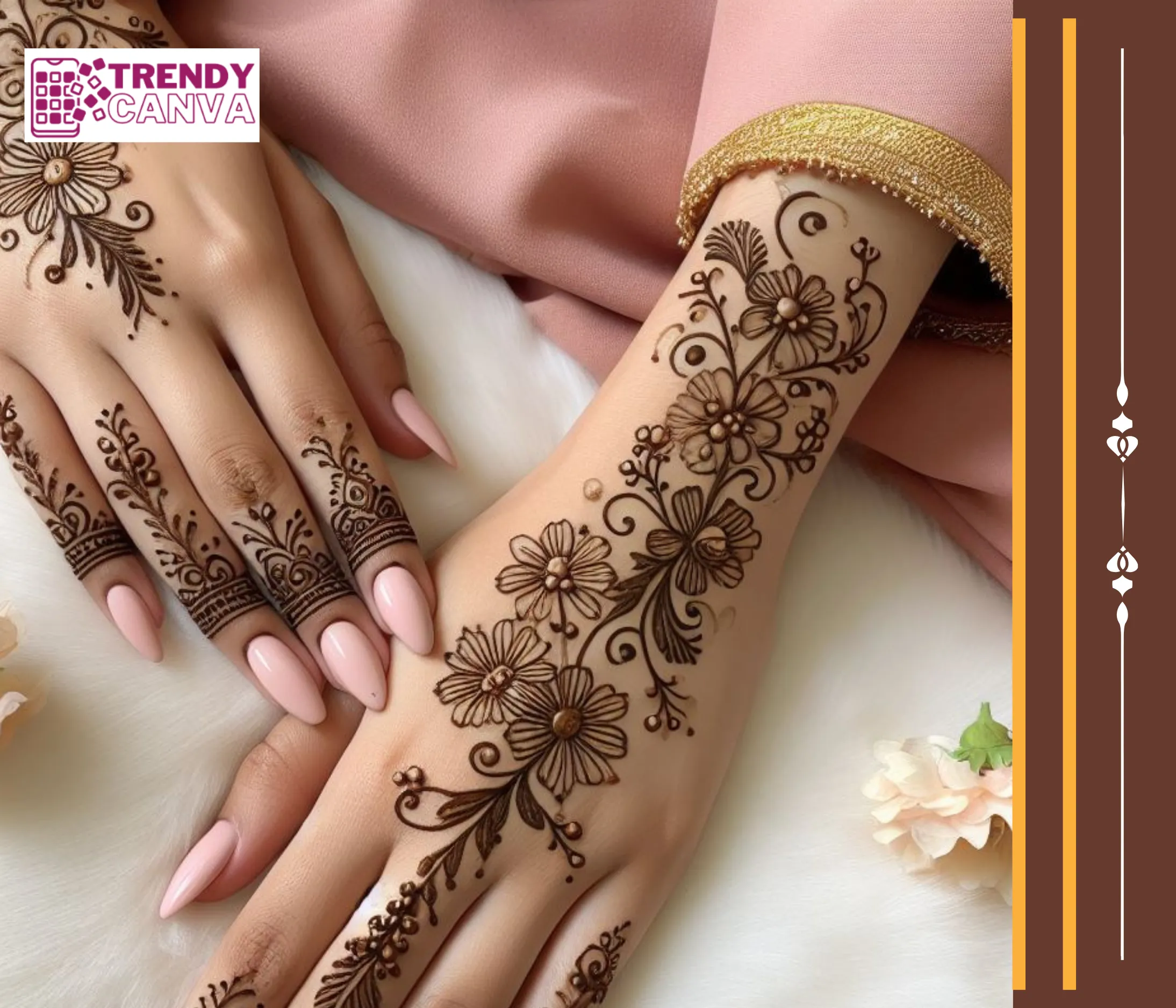 Glitter Glam Mehndi Designs