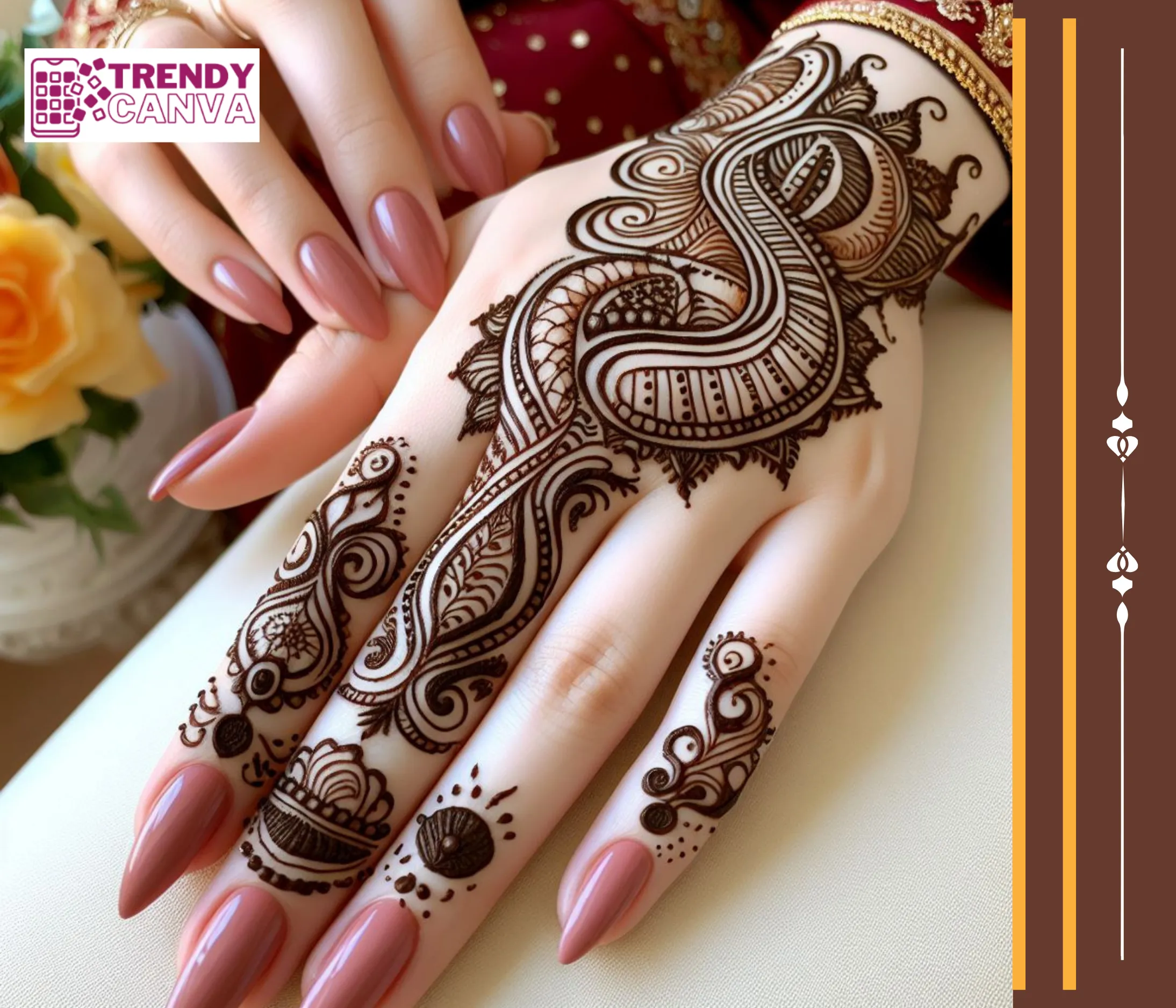 Paisley Mehndi Designs