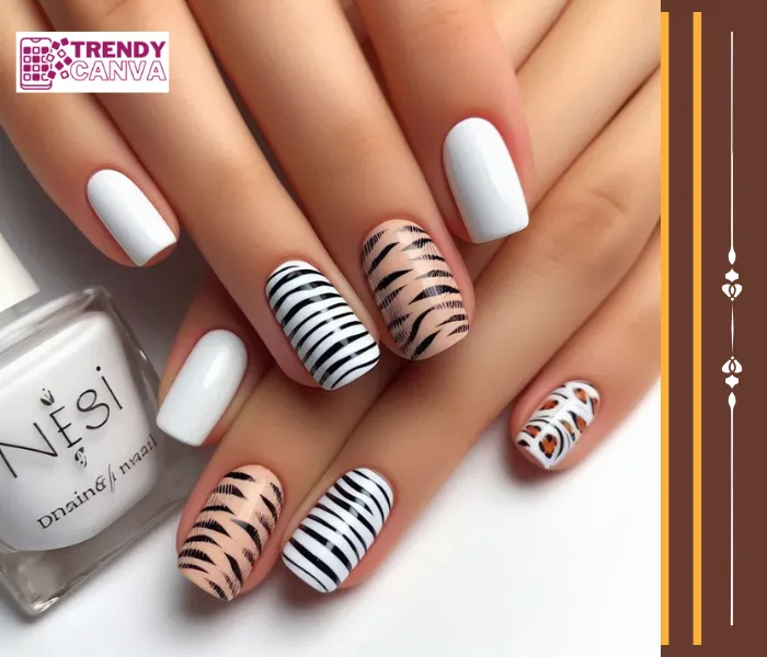 Zebra Stripes Nail Designs