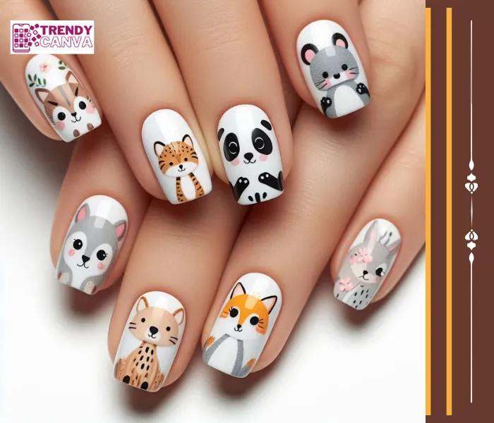 Animal Mashup Nail Designs