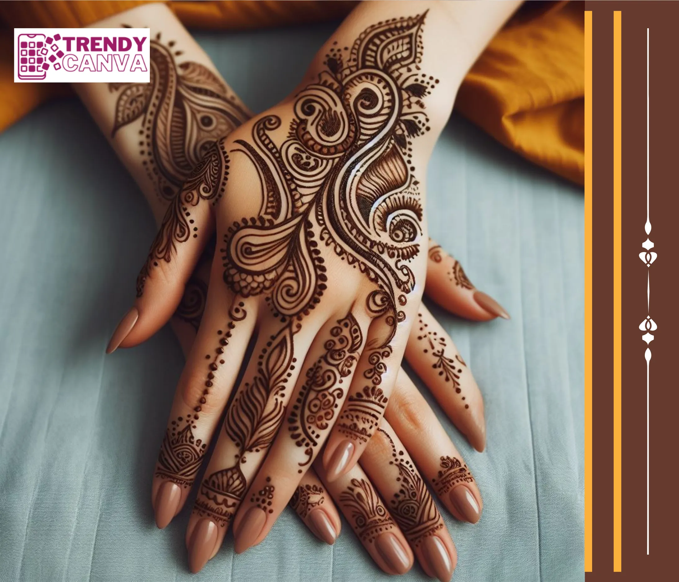 Geometric Grace Mehndi Designs