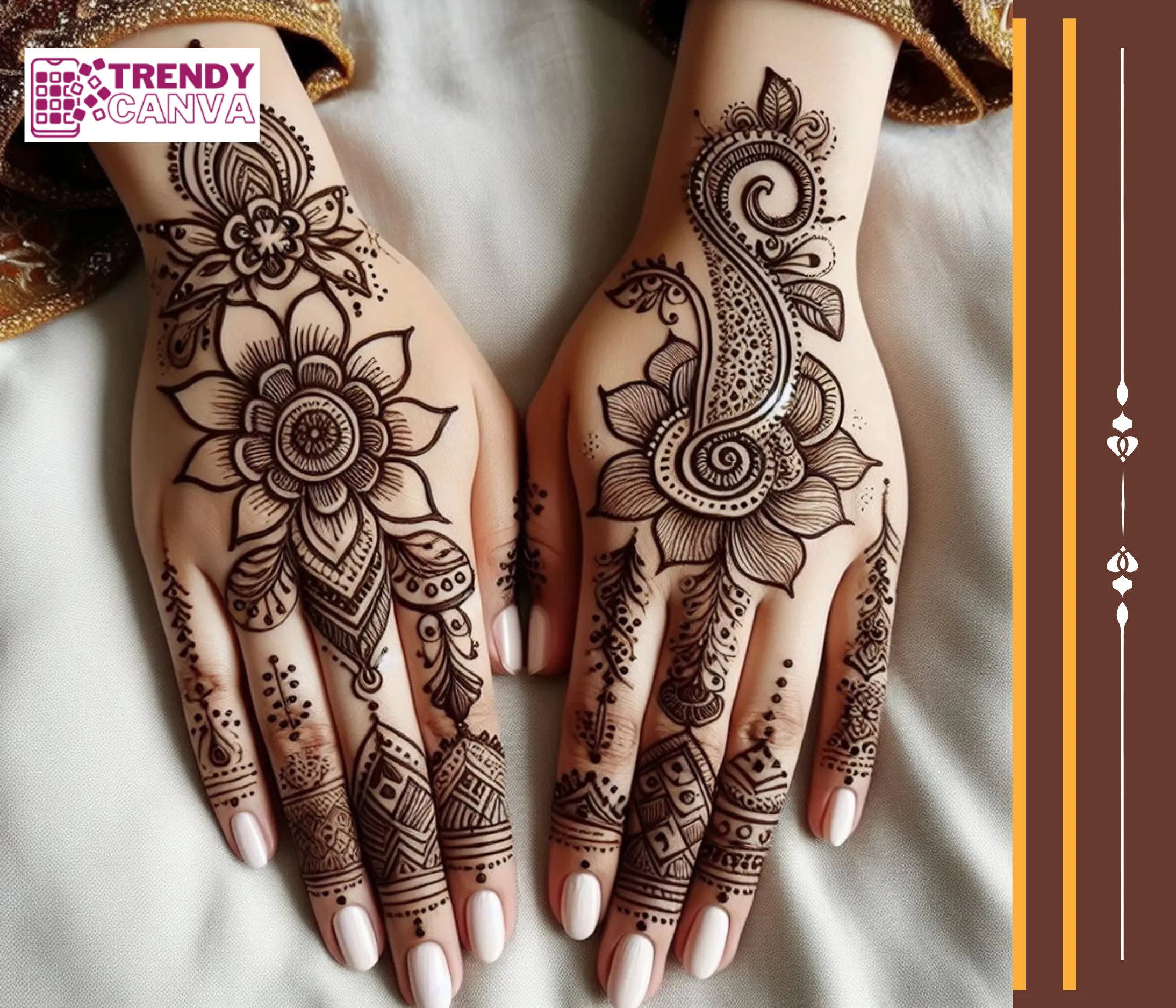 Geometric Grace Mehndi Designs