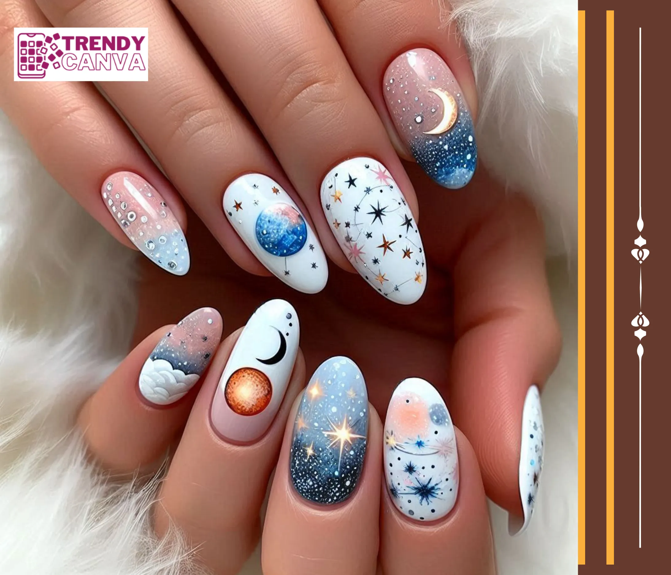 Celestial Nail Designs