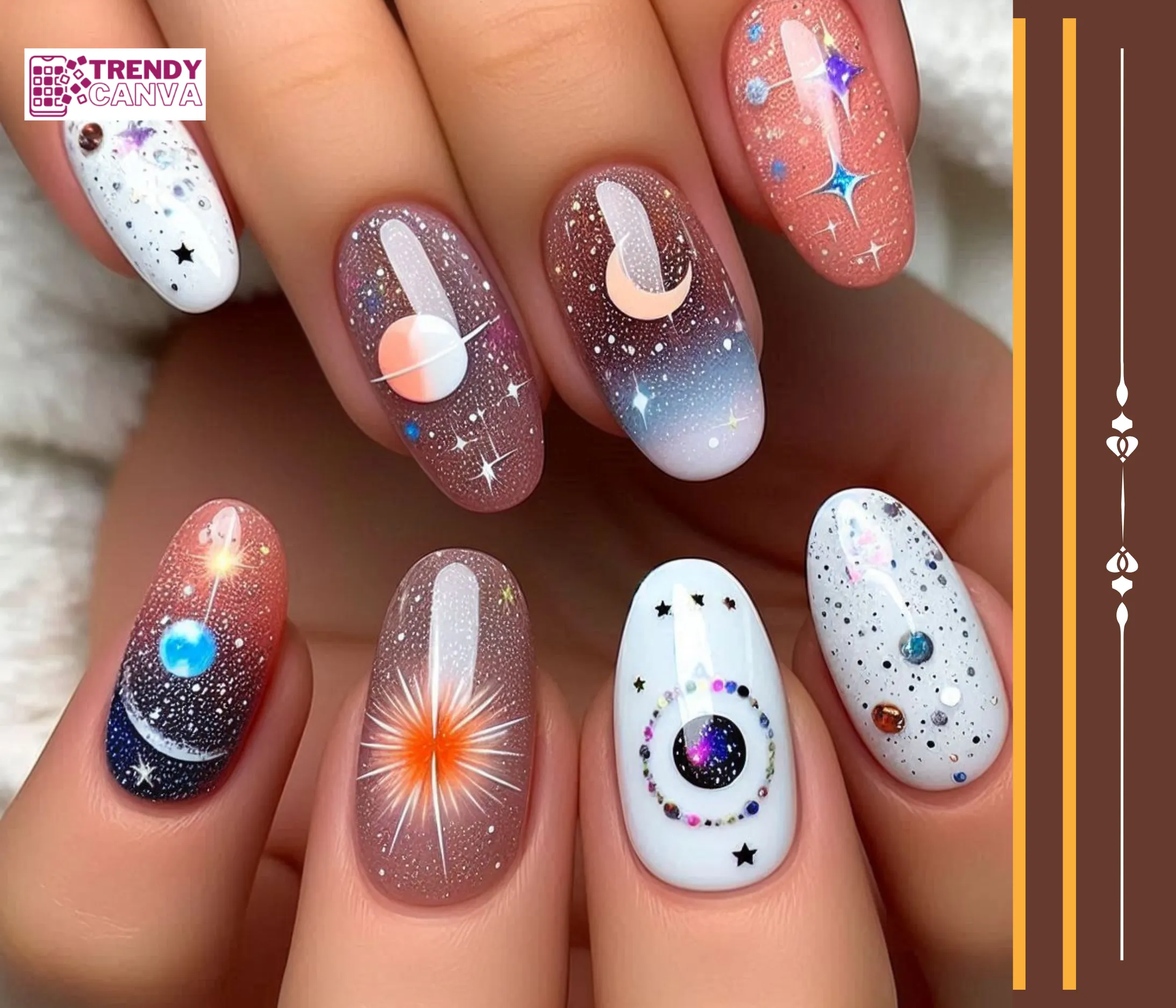 Celestial Nail Designs