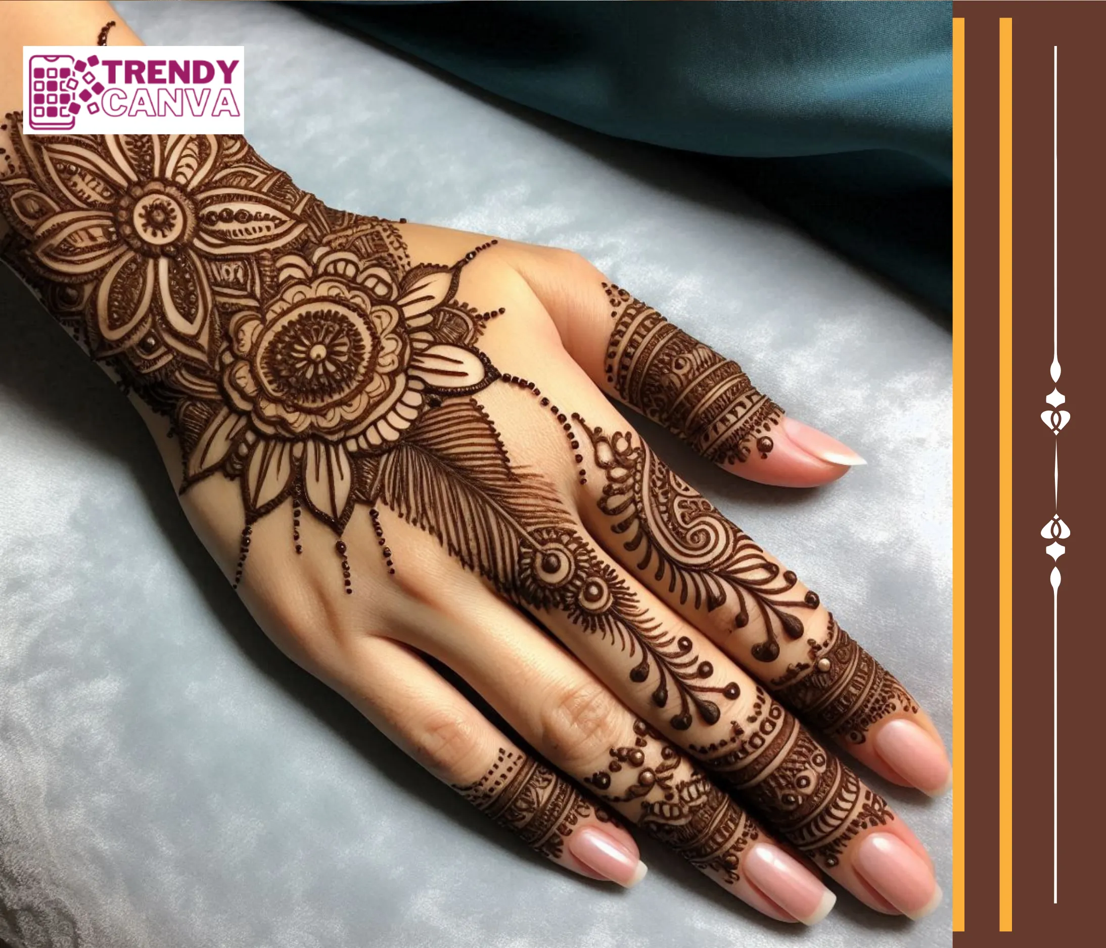 Celebrity-inspired mehndi patterns