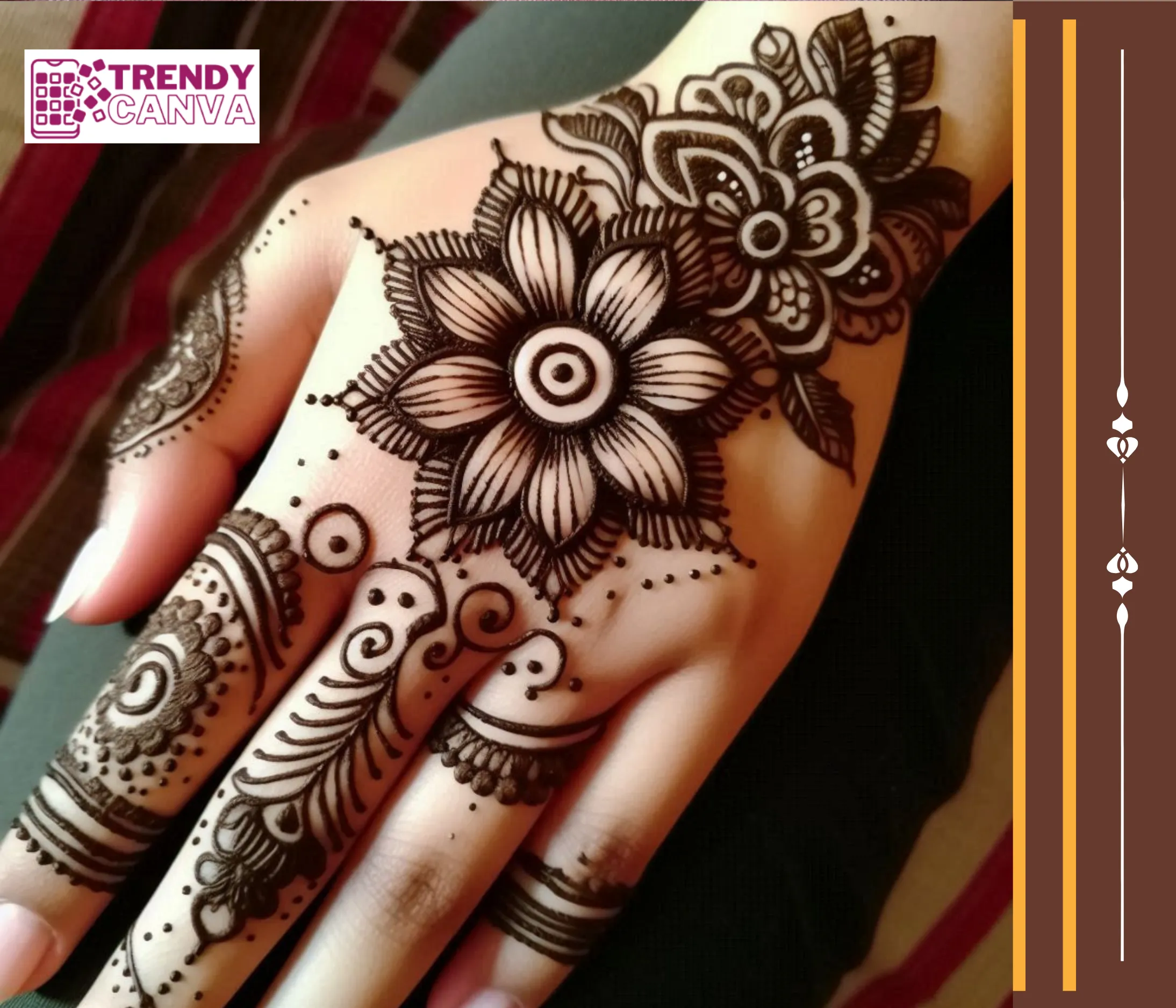 Celebrity-inspired mehndi patterns