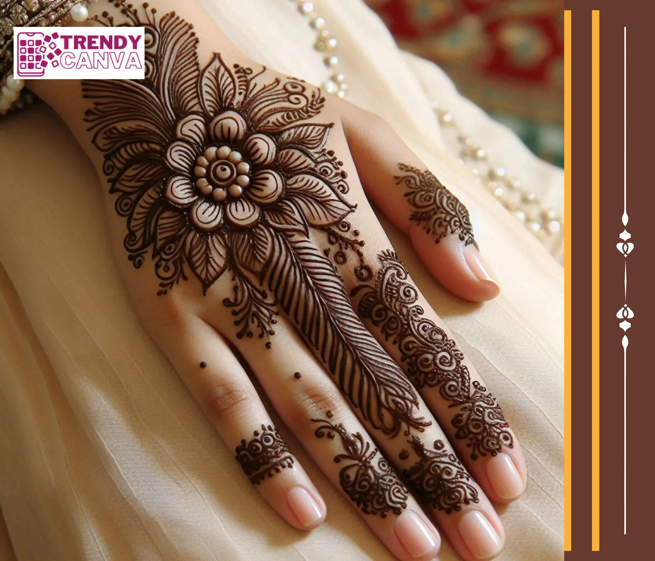 Celebrity-inspired mehndi patterns