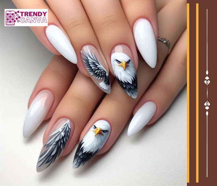 Geometric Owl Nail Designs