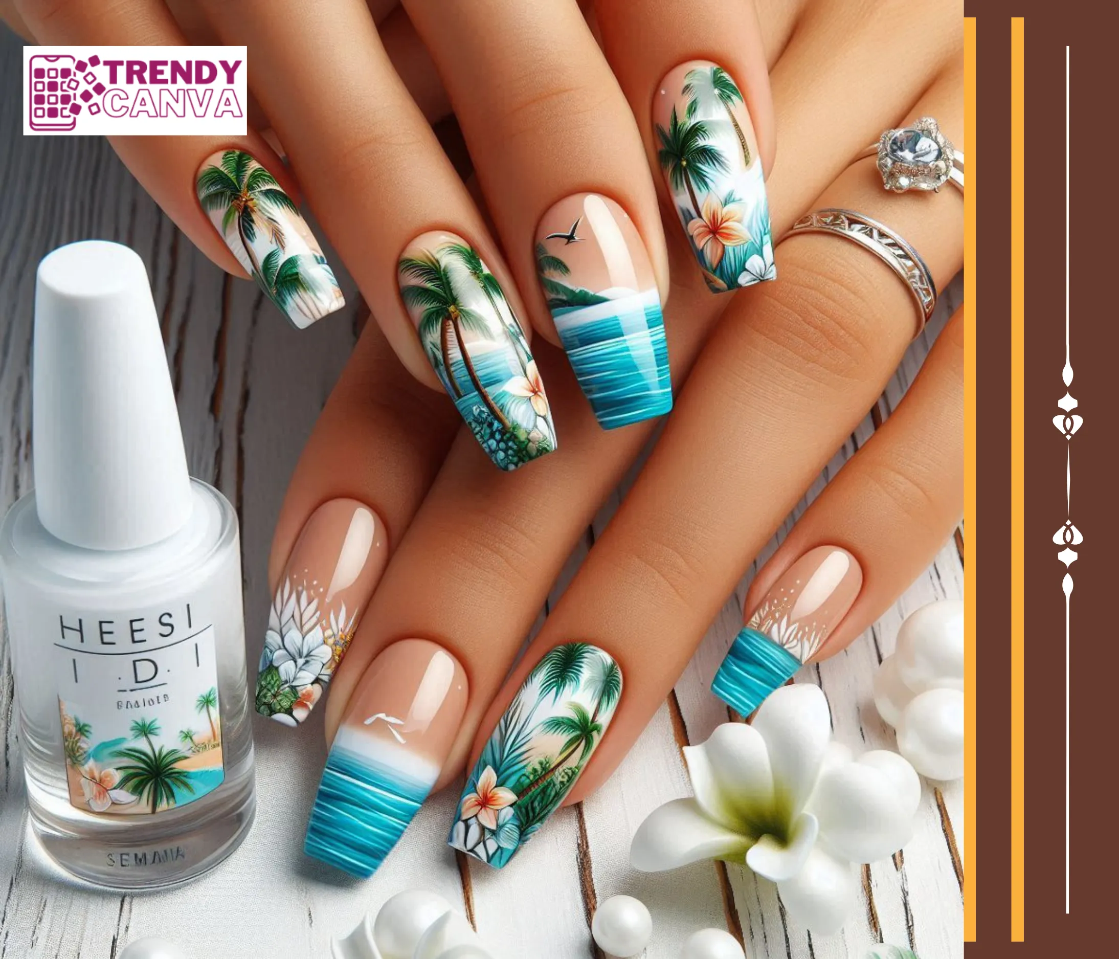 Tropical Paradise Nail Designs