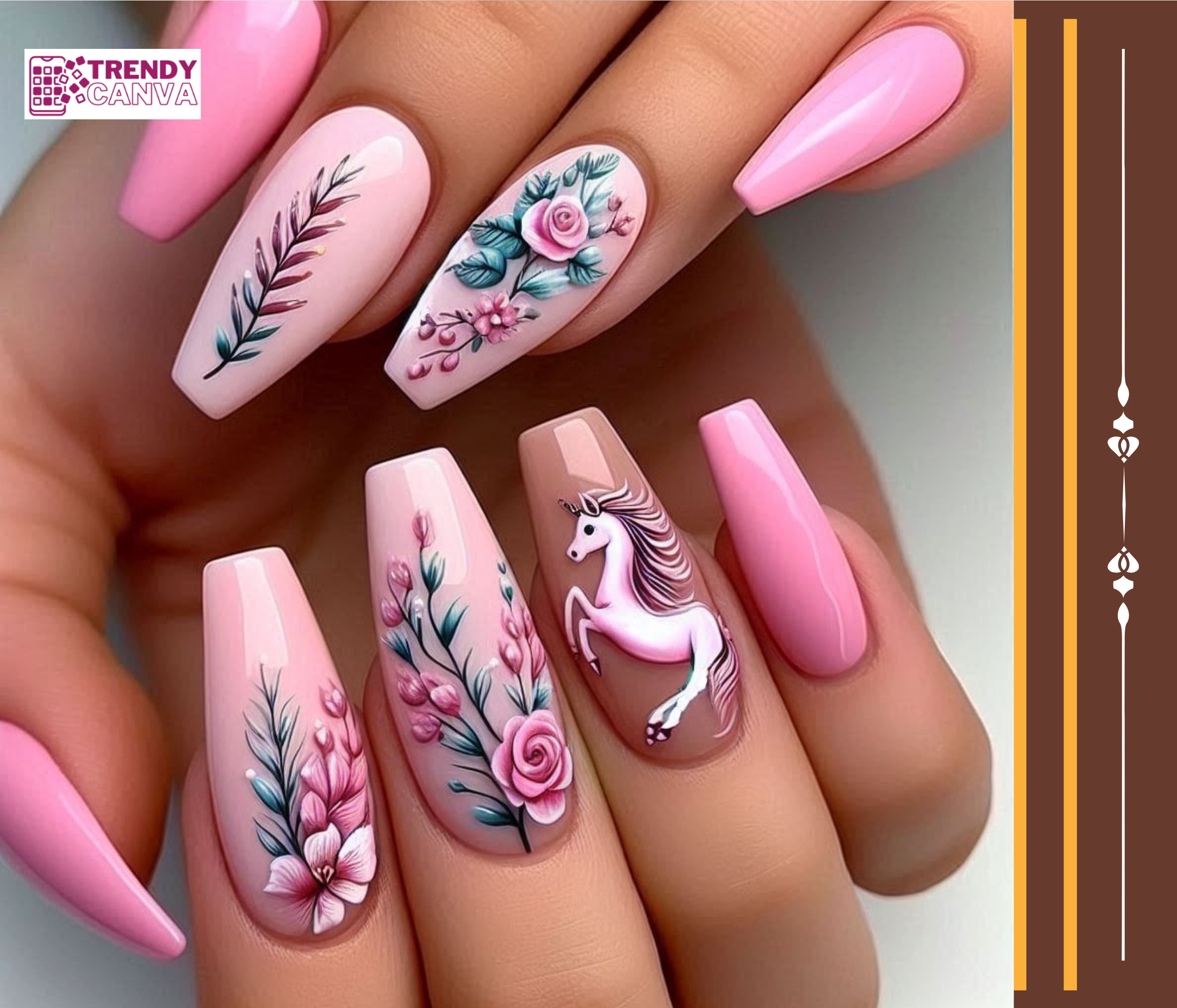 Classic Pink Nail Designs