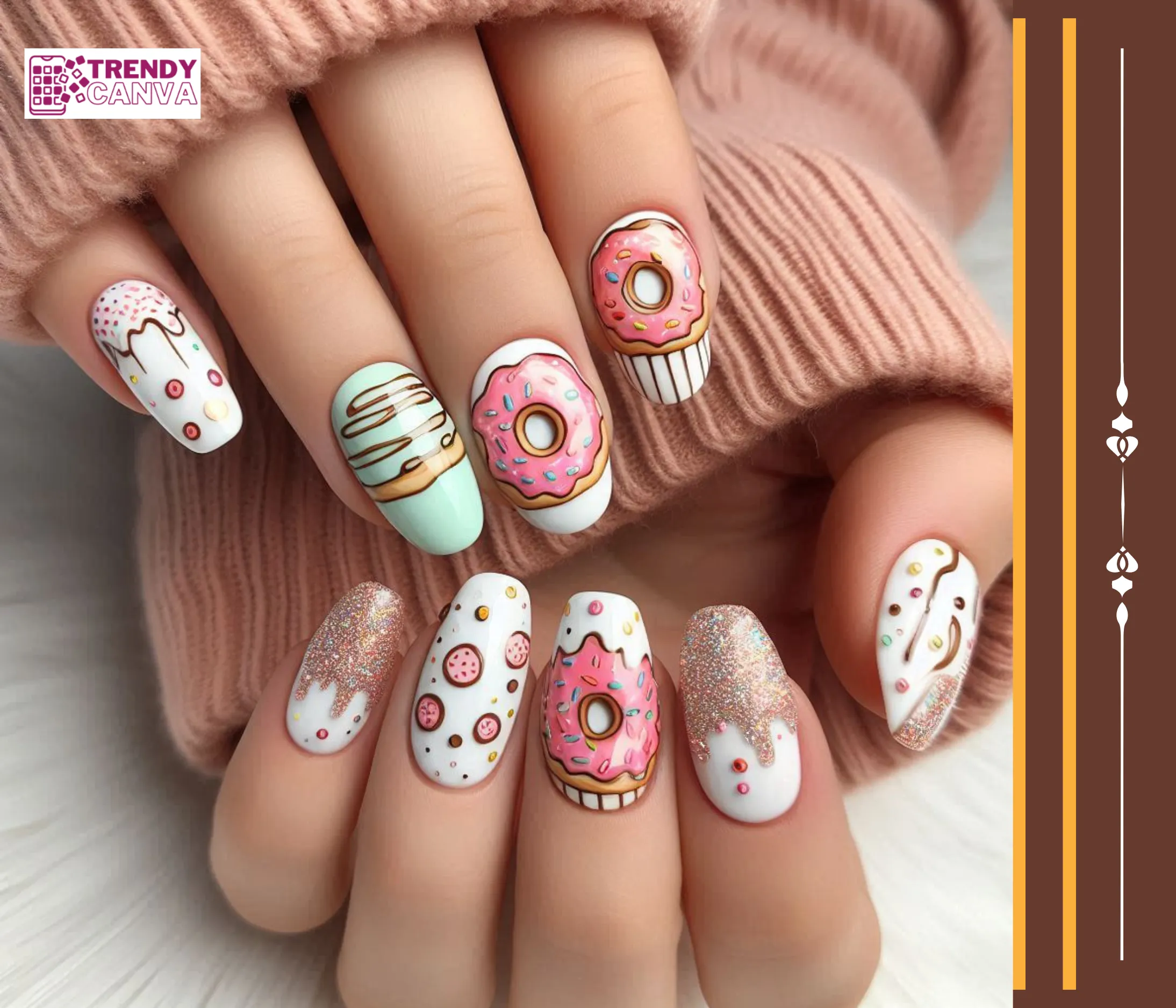 Glazed Donut Dreams Nails