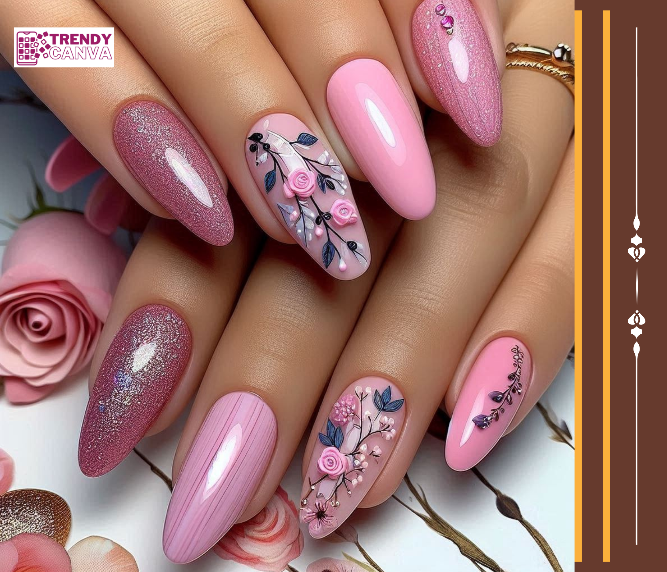 Classic Pink Nail Designs