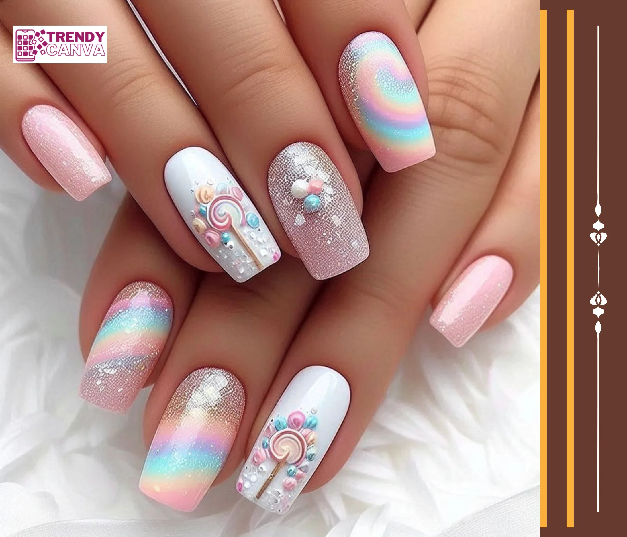 Pastel Paradise Soft and Sweet Swirl Designs