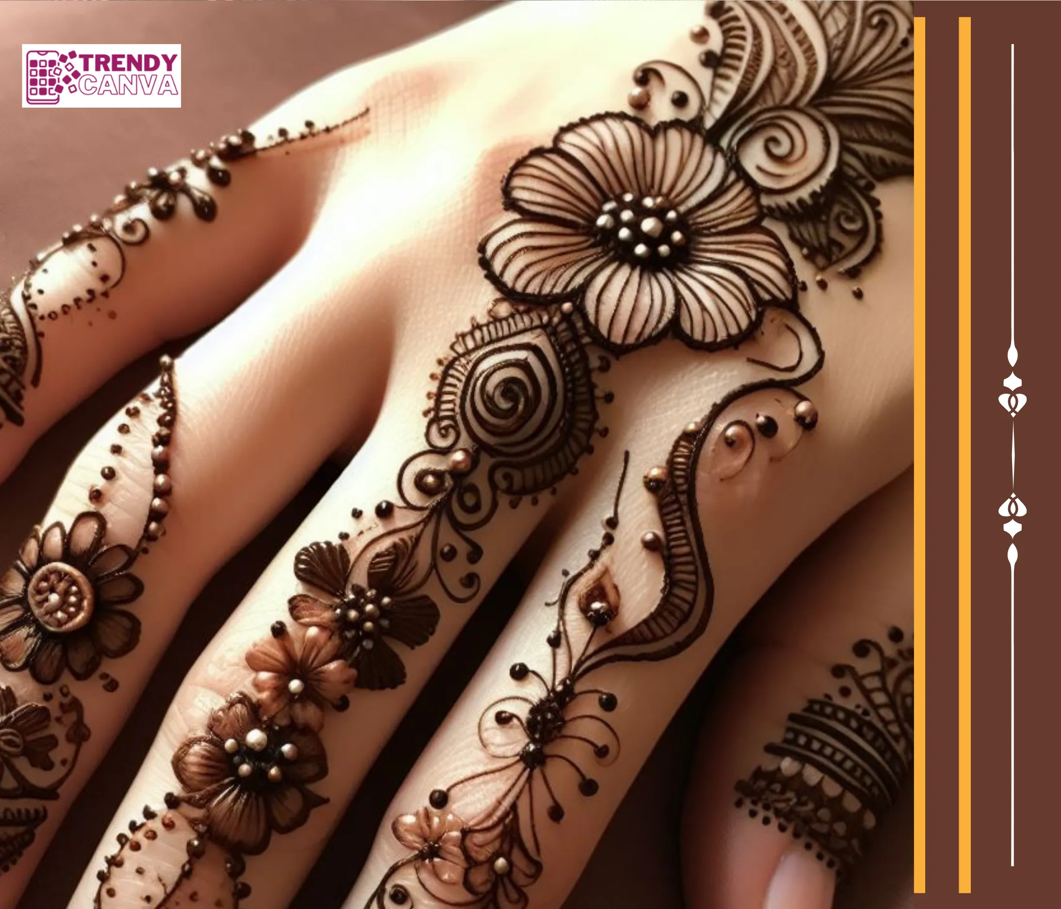 Mesmerizing Mehndi Trails: Delicate Intricacy