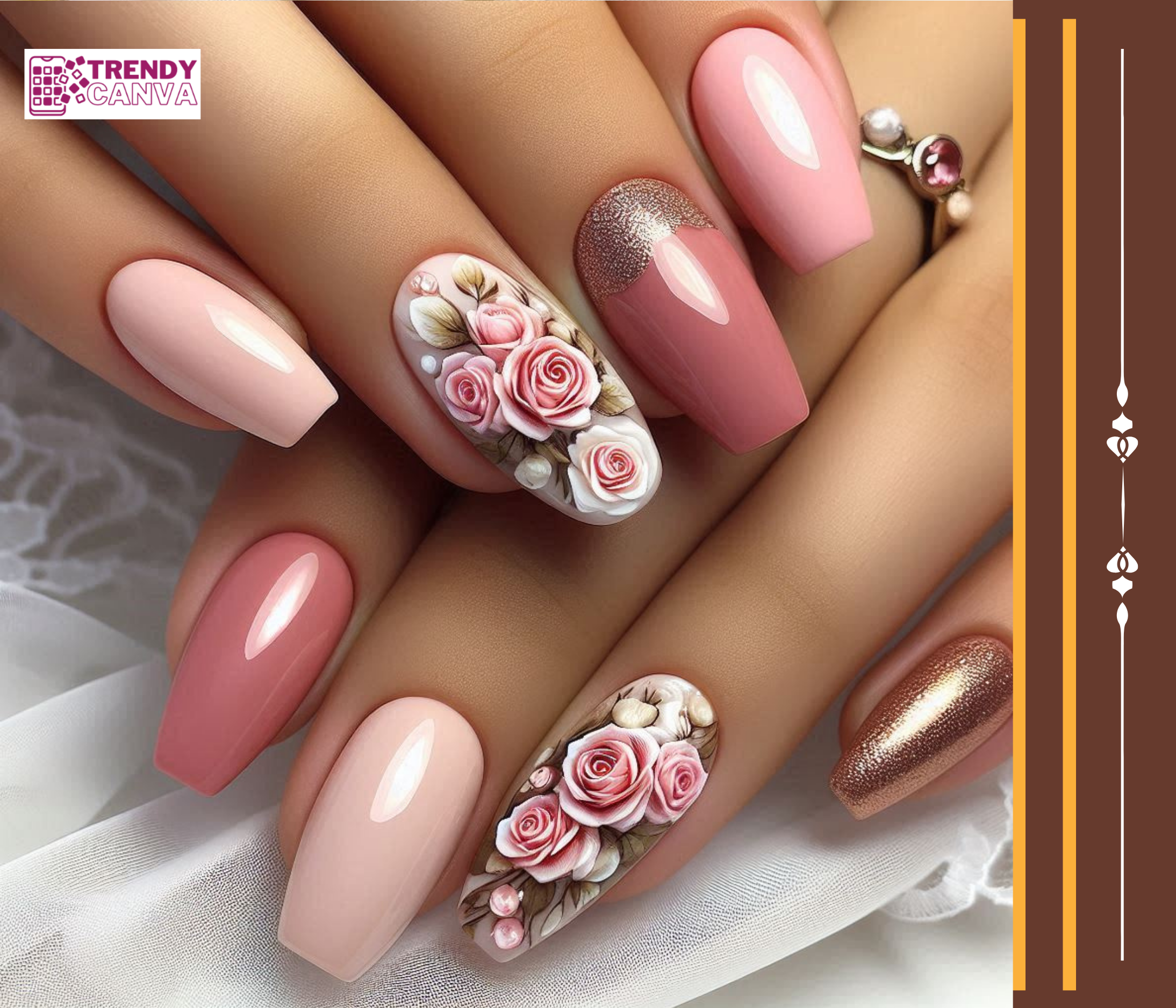 Pink and Nude Nail Designs