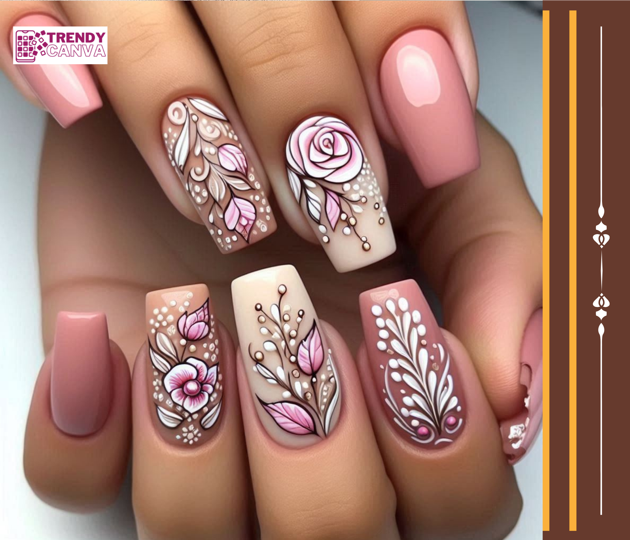 Pink and Nude Nail Designs