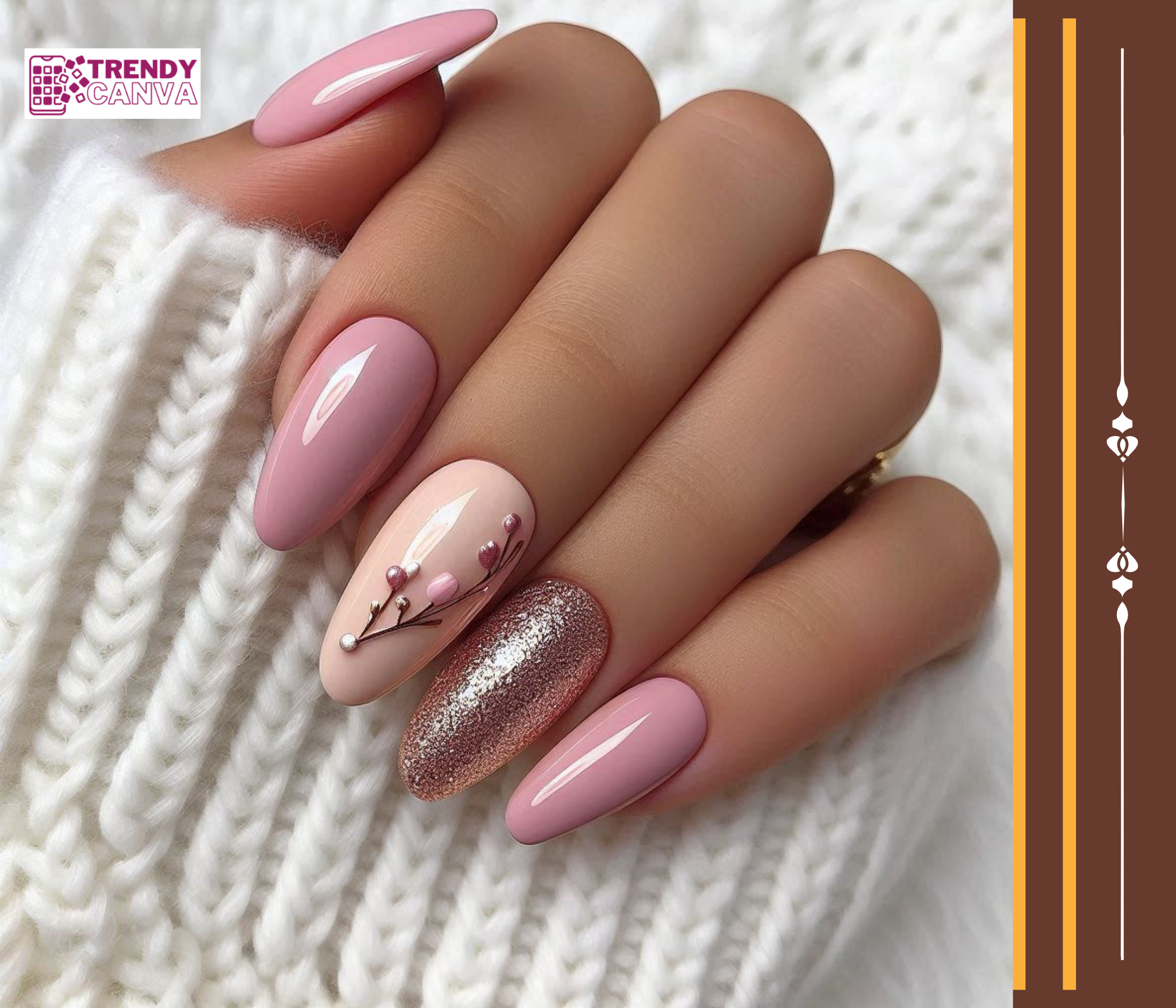 Pink and Nude Nail Designs