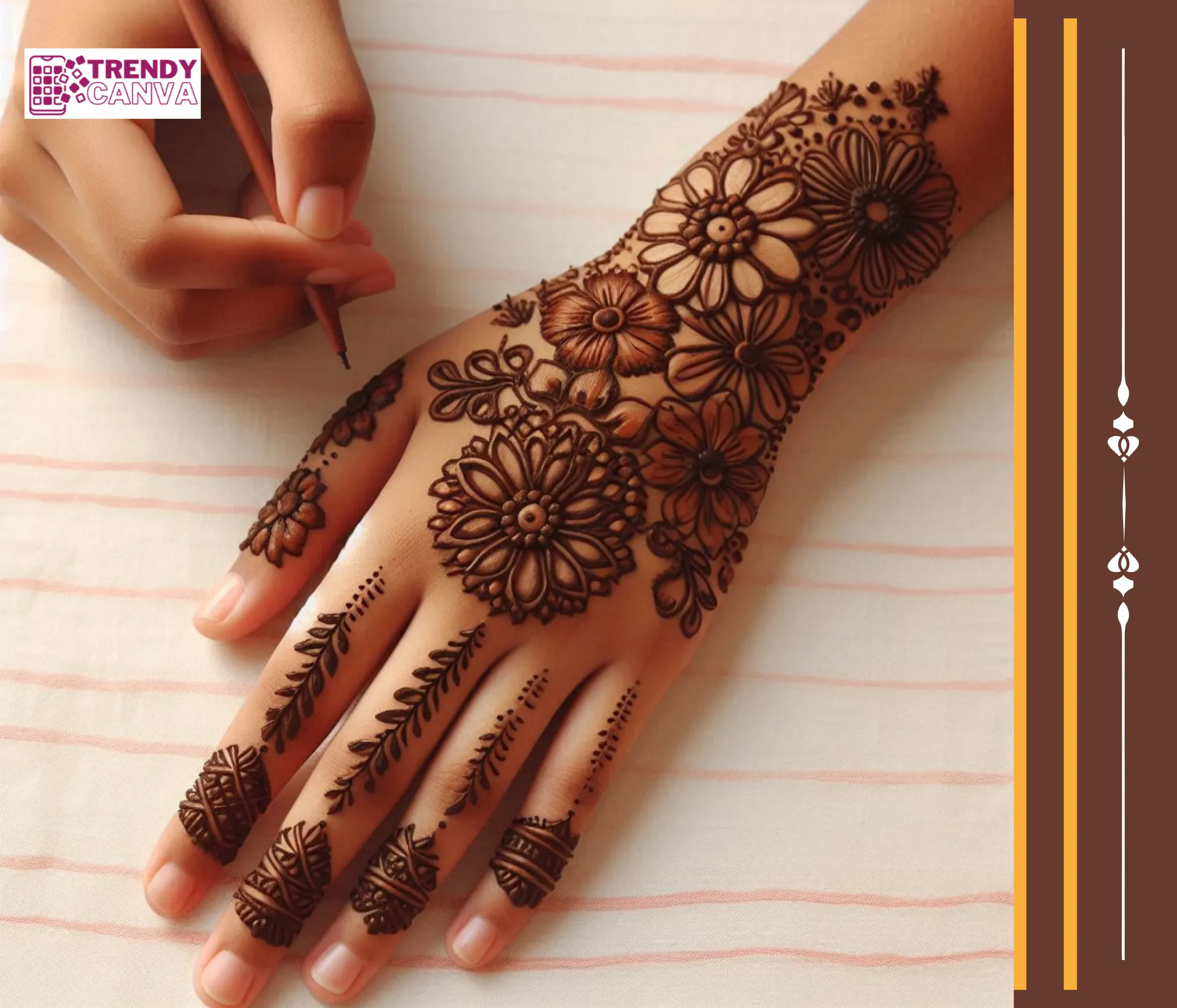 Petal Power Mehndi Designs