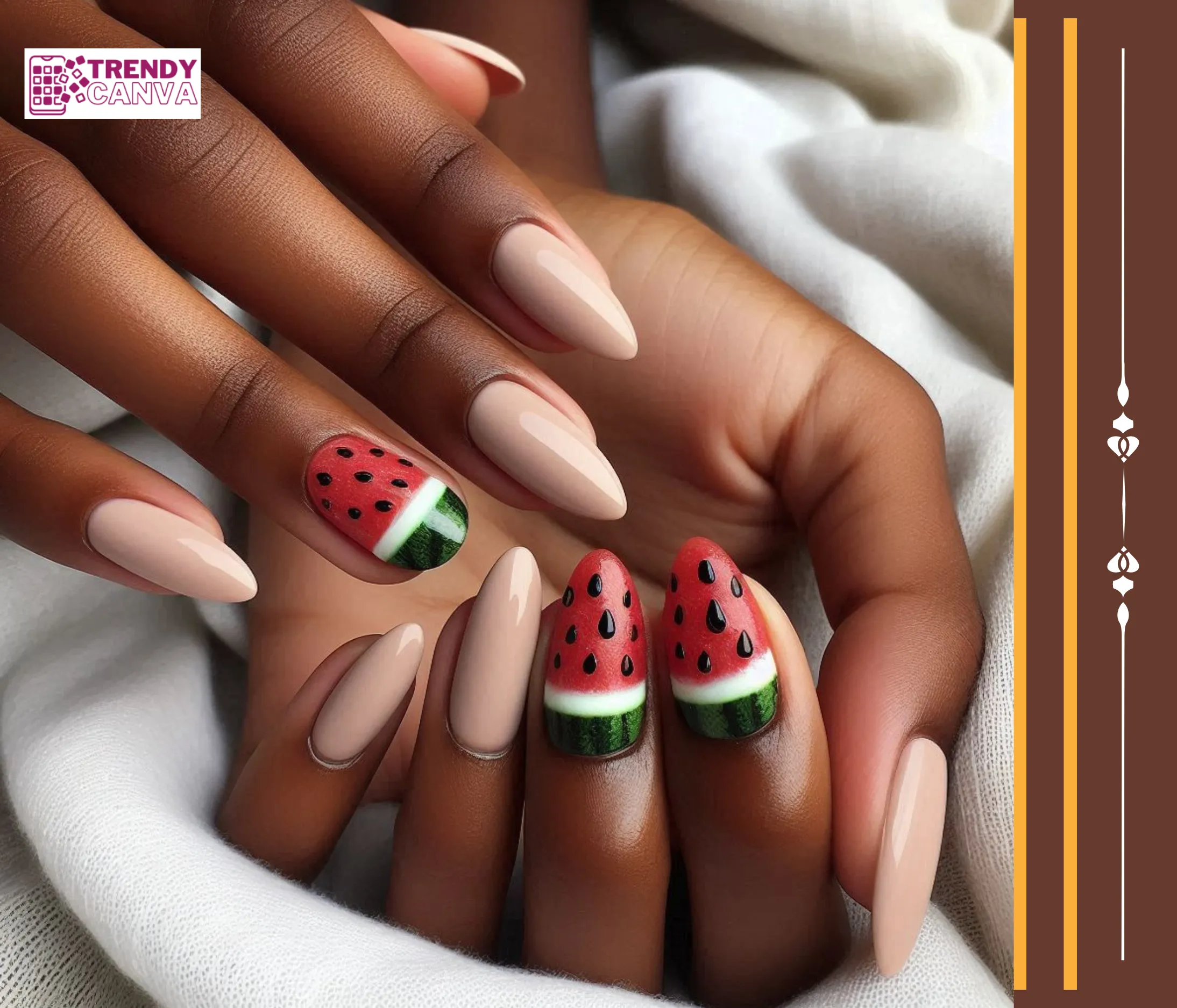 Slice of Summer: Watermelon Slice Nail Designs