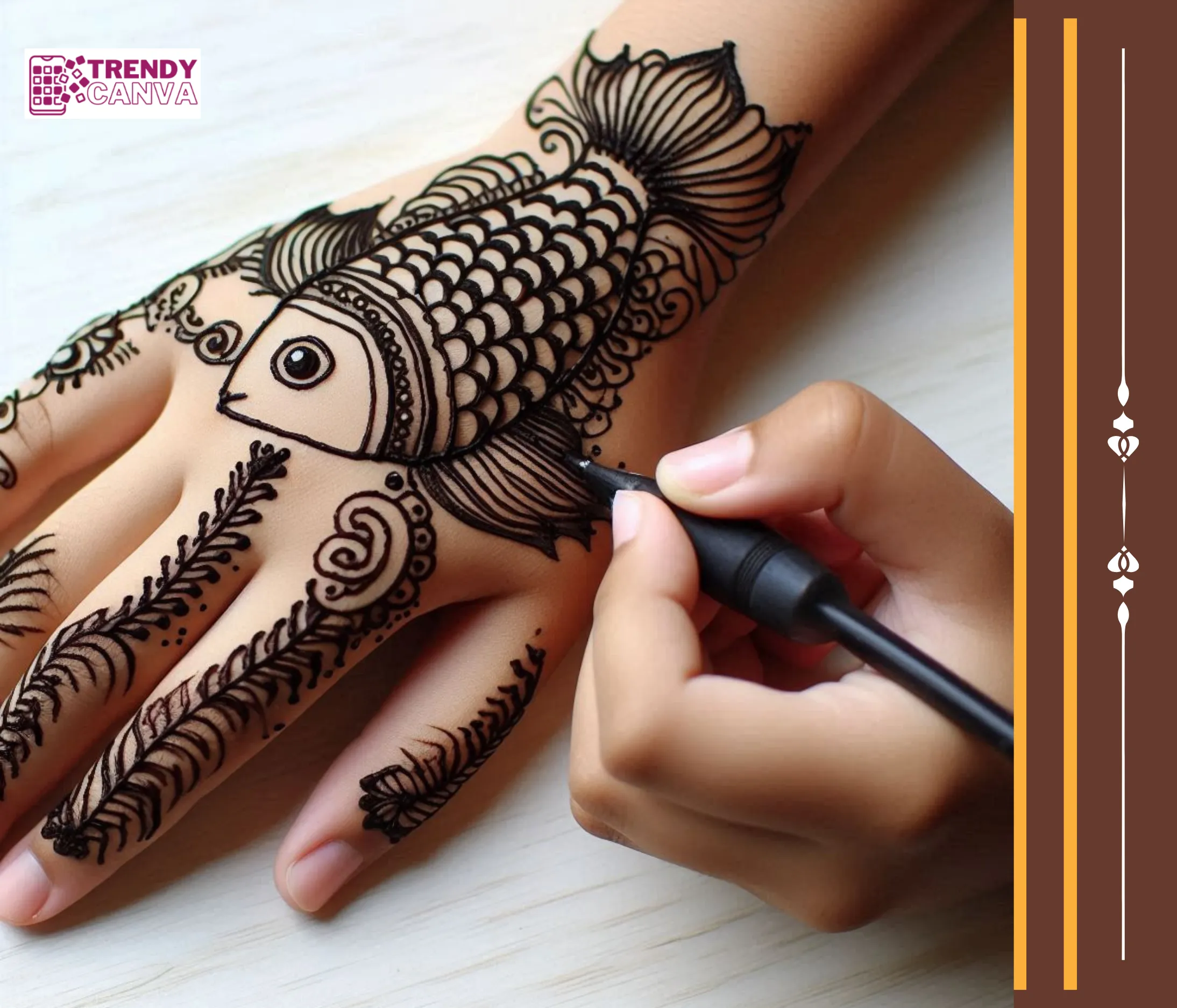 Fin-tastic Fish Mehndi Designs