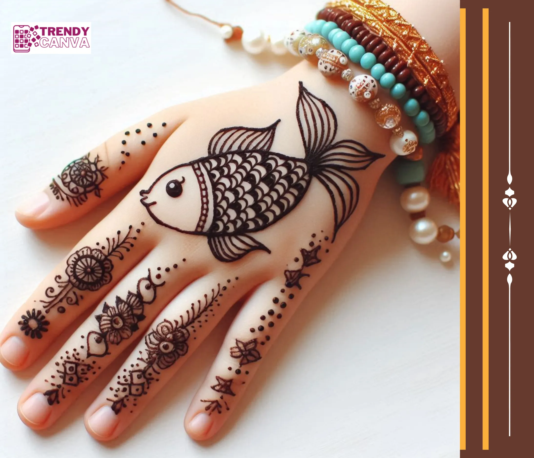 Fin-tastic Fish Mehndi Designs