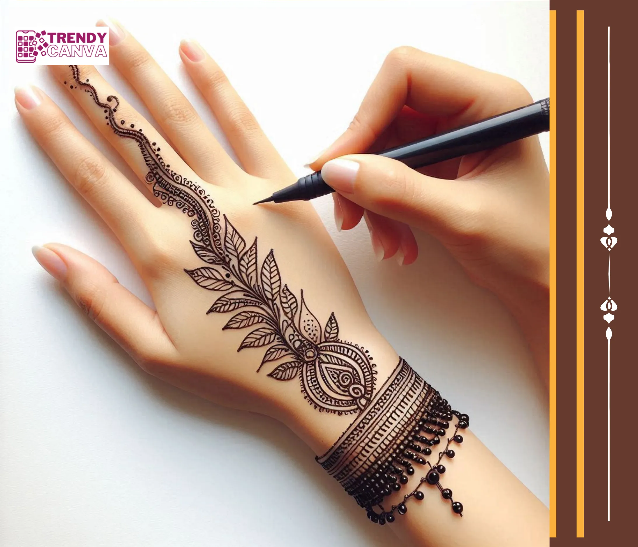 Elegant Lines Mehndi Designs