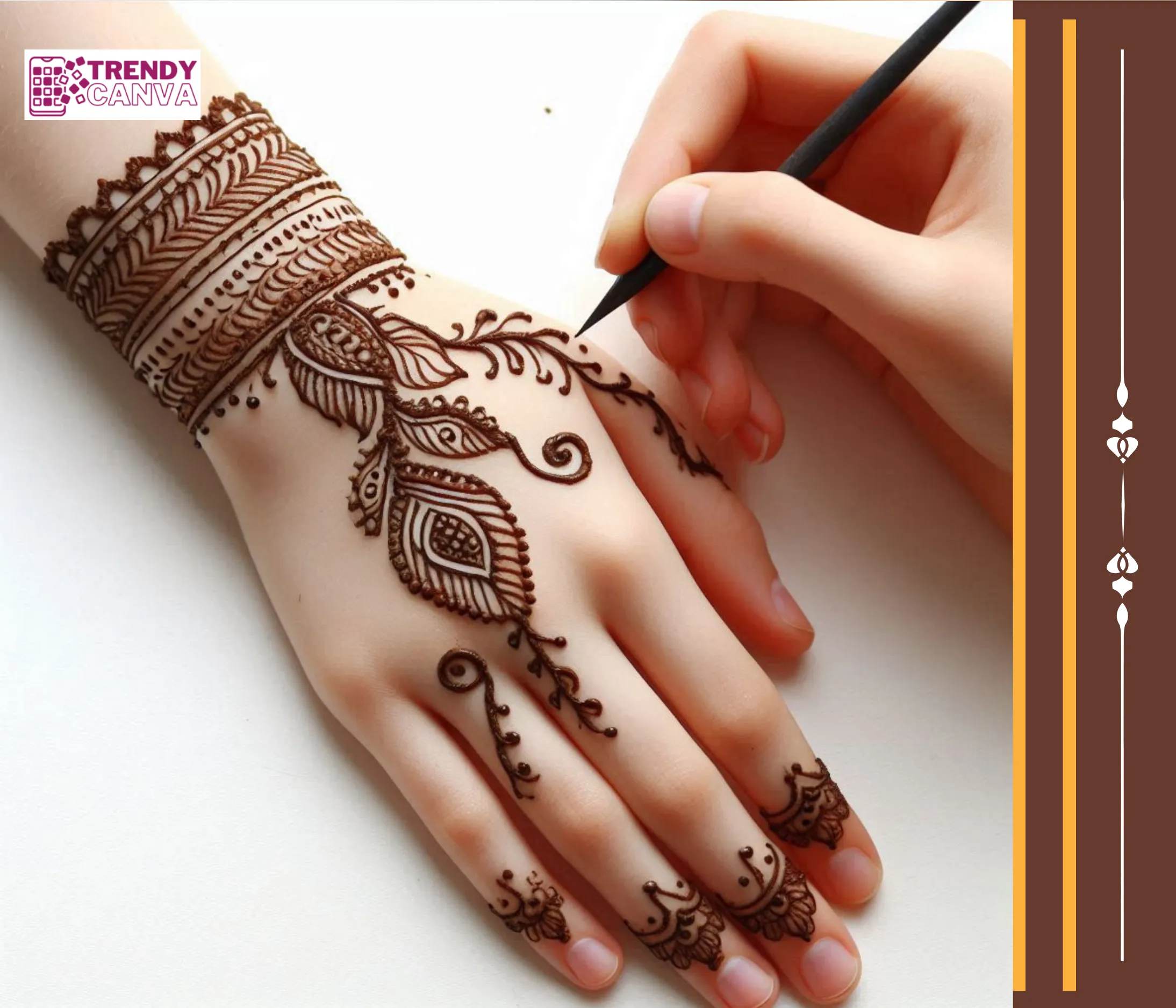 Elegant Lines Mehndi Designs