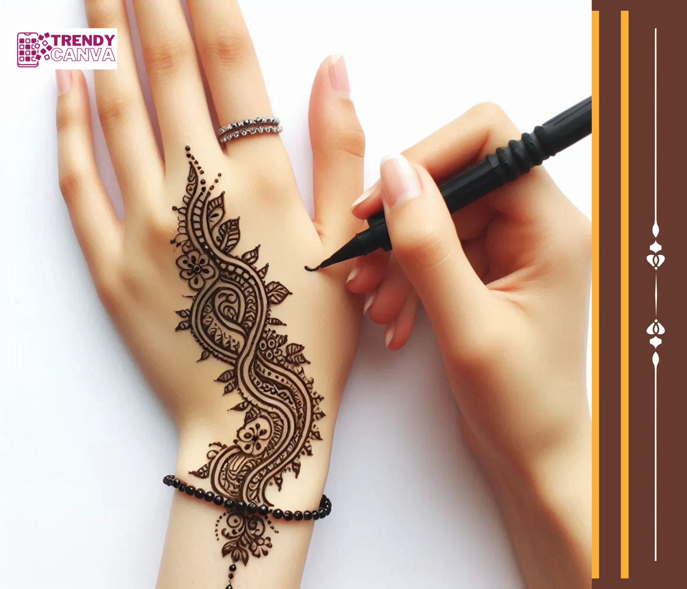 Elegant Lines Mehndi Designs