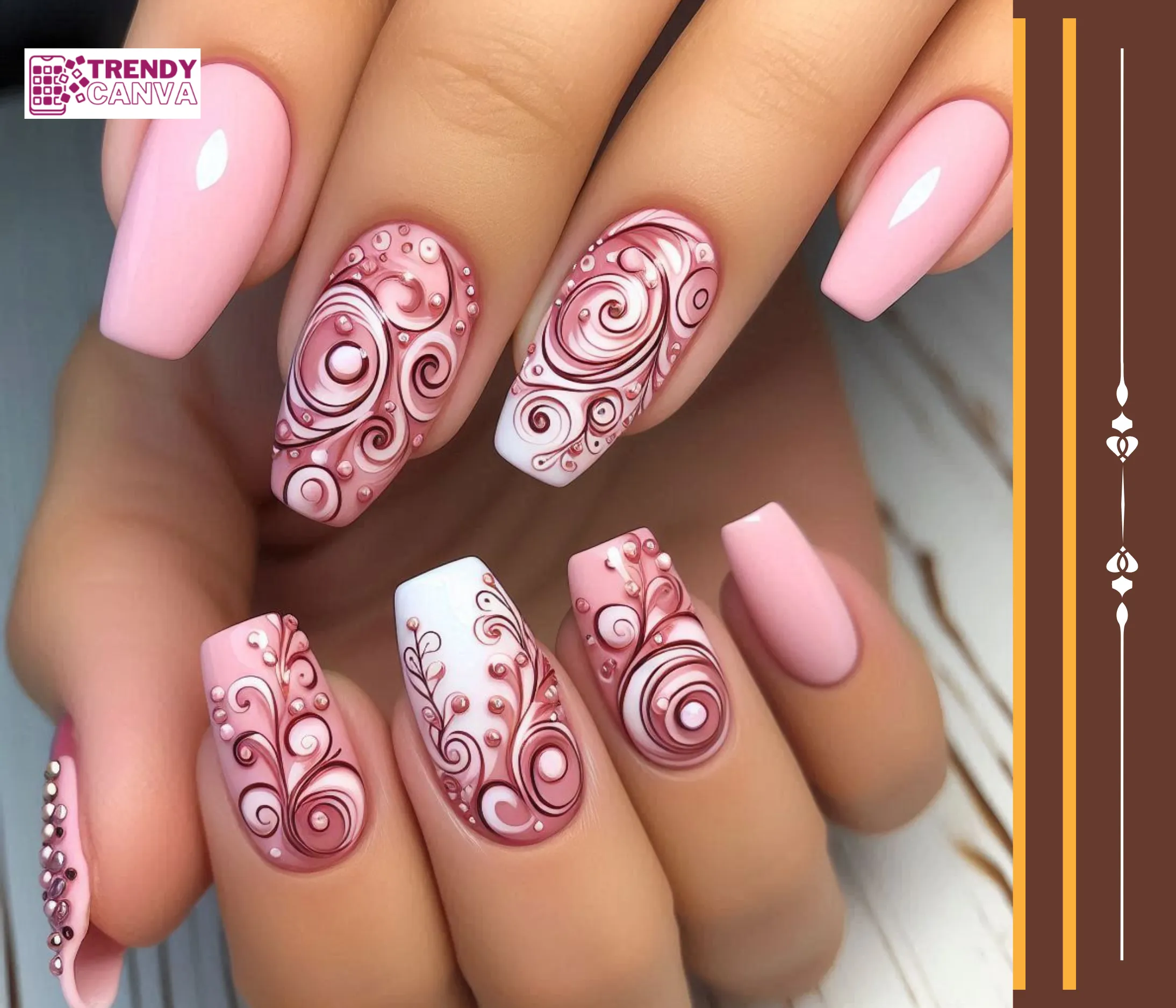 Whimsical Pink Perfection A Swirl Design for Every Mood