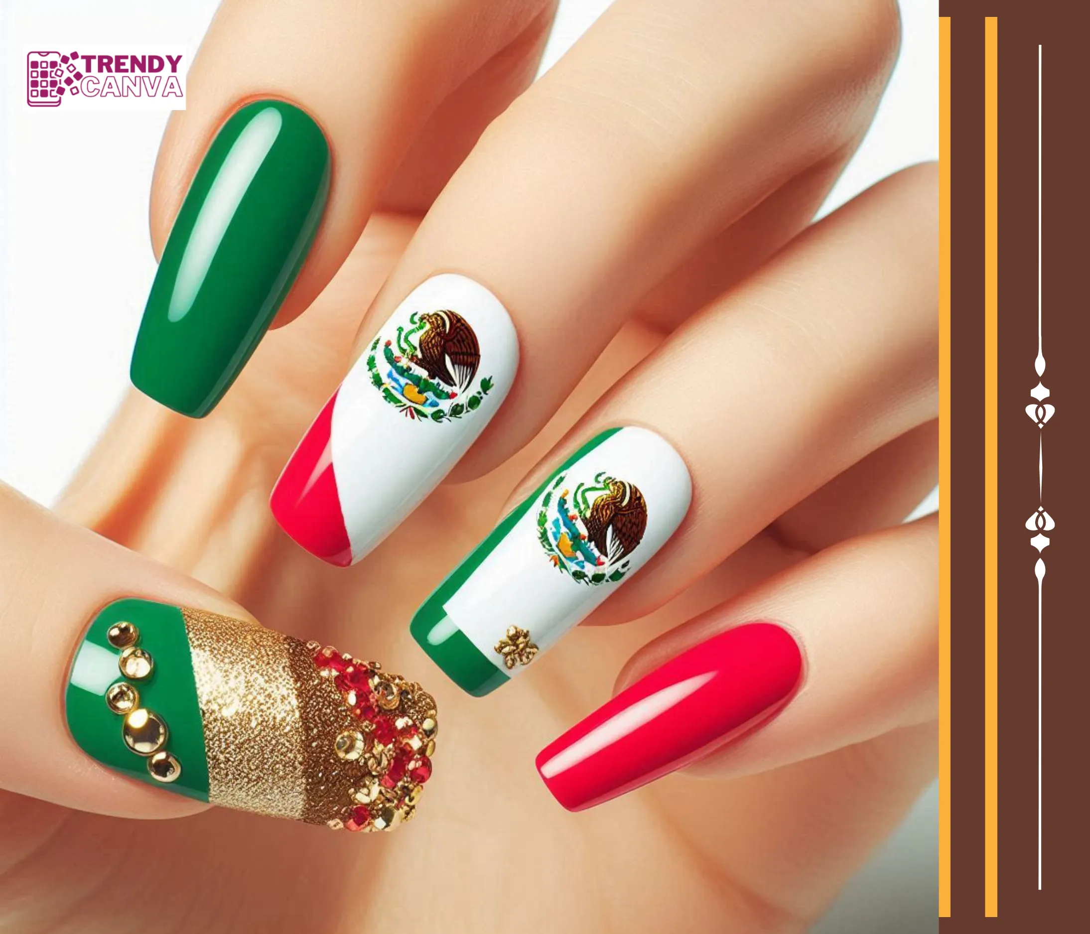 Viva La Mexico Masterpiece Nails