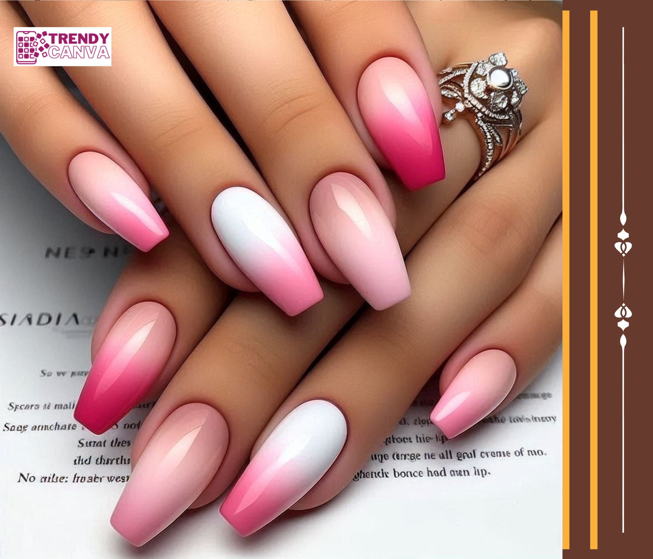 Ombre Pink Nail Designs