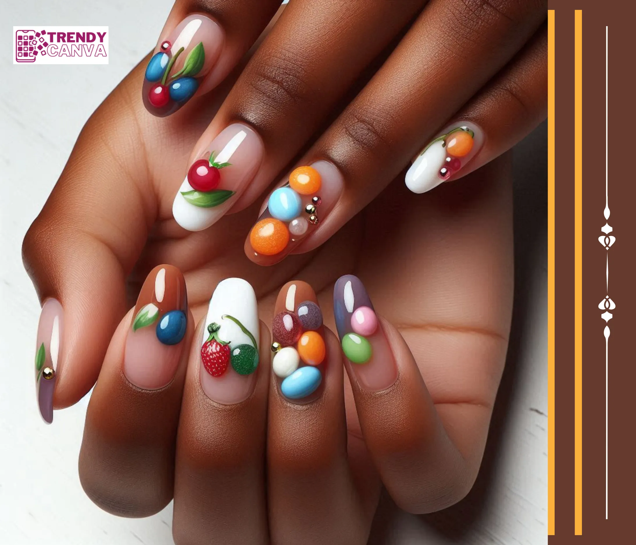 Sweet and Simple: Jelly Skittle Fruit Nails