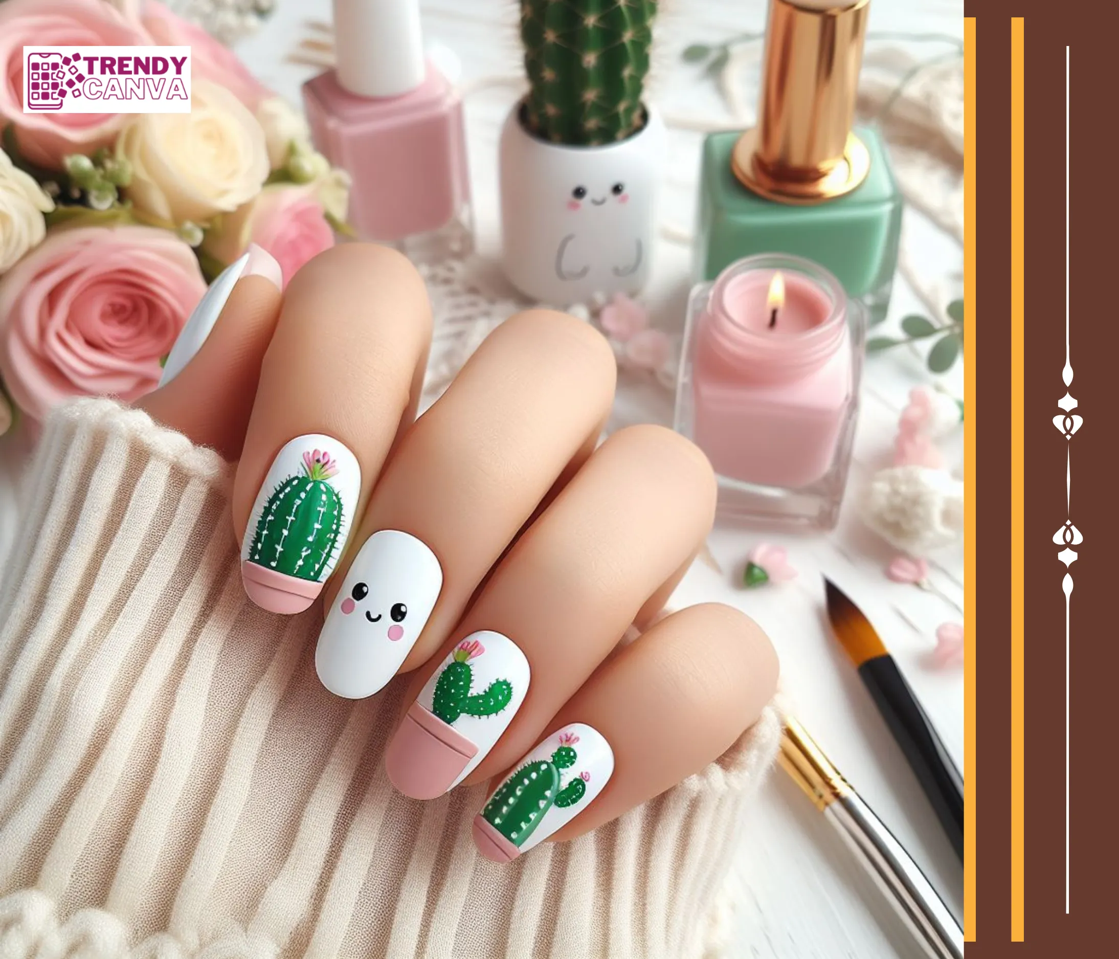 Cactus Cuties Nails