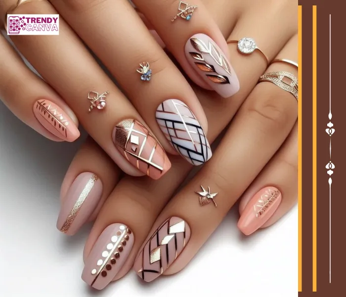 Geometric Ambition Nail Designs