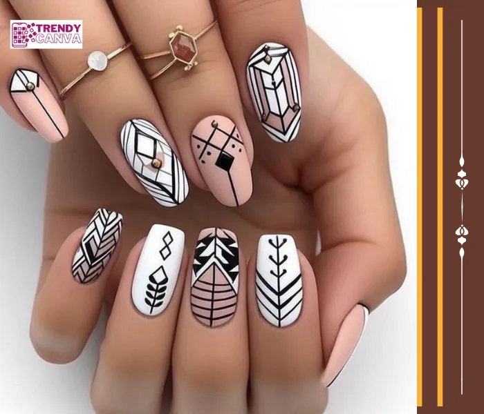 Geometric Ambition Nail Designs