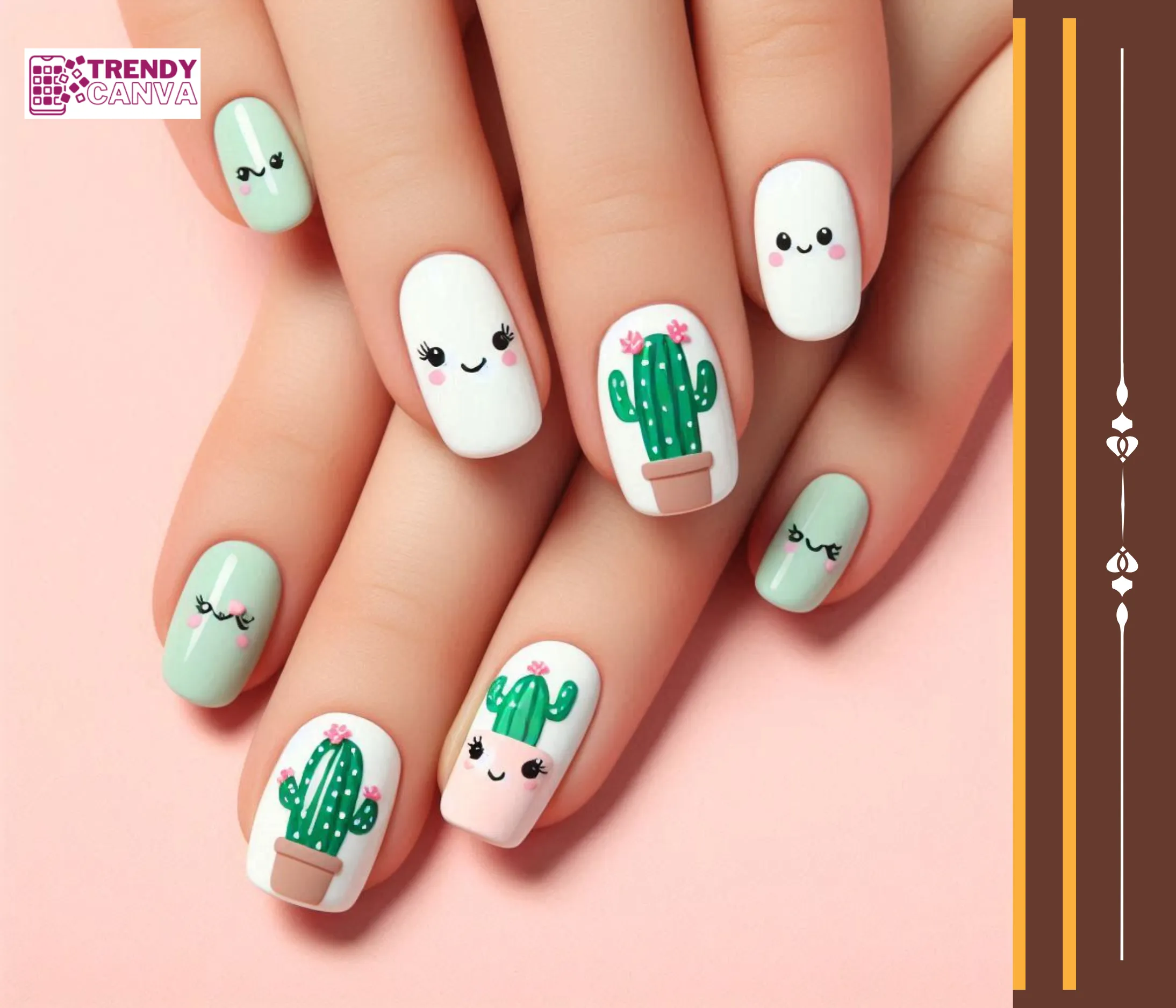 Cactus Cuties Nails