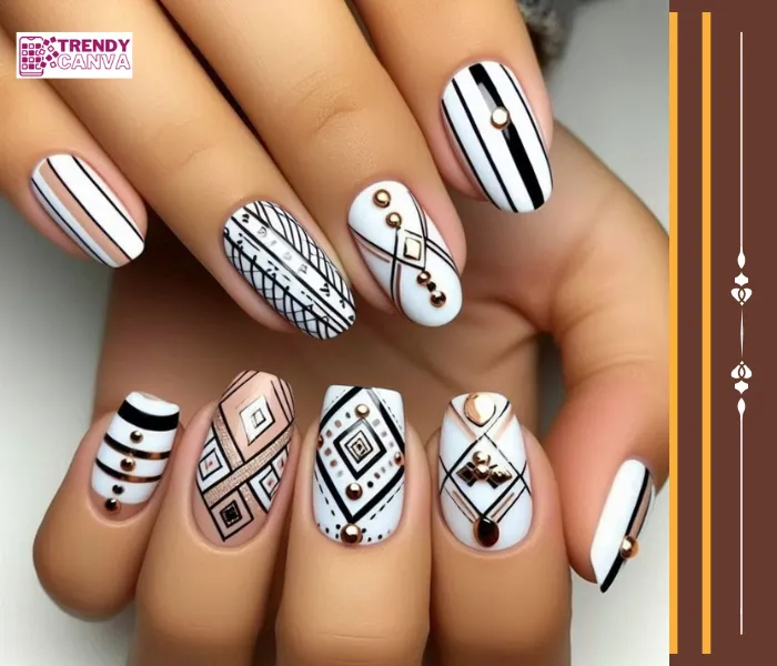 Geometric Ambition Nail Designs