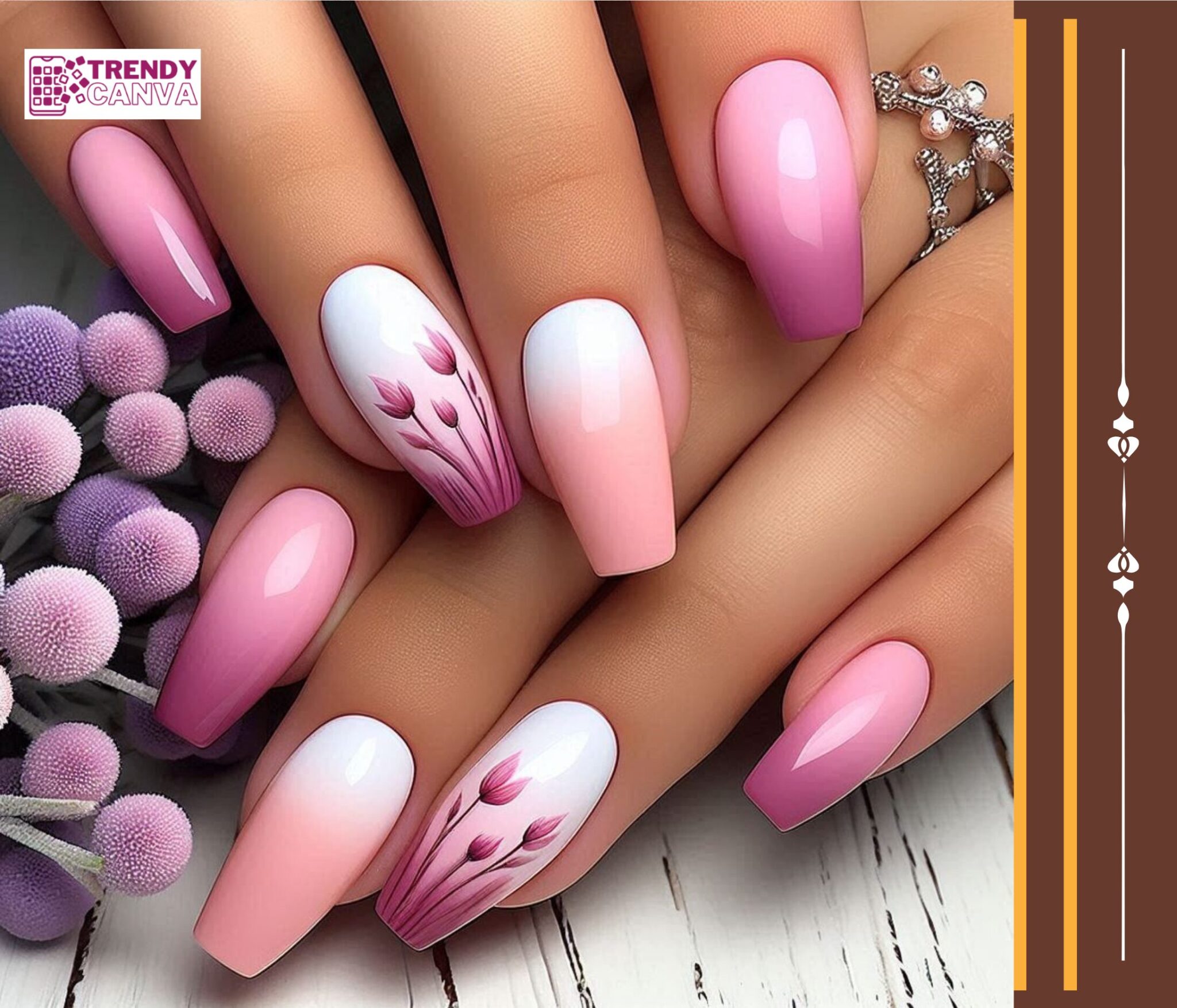 Ombre Pink Nail Designs