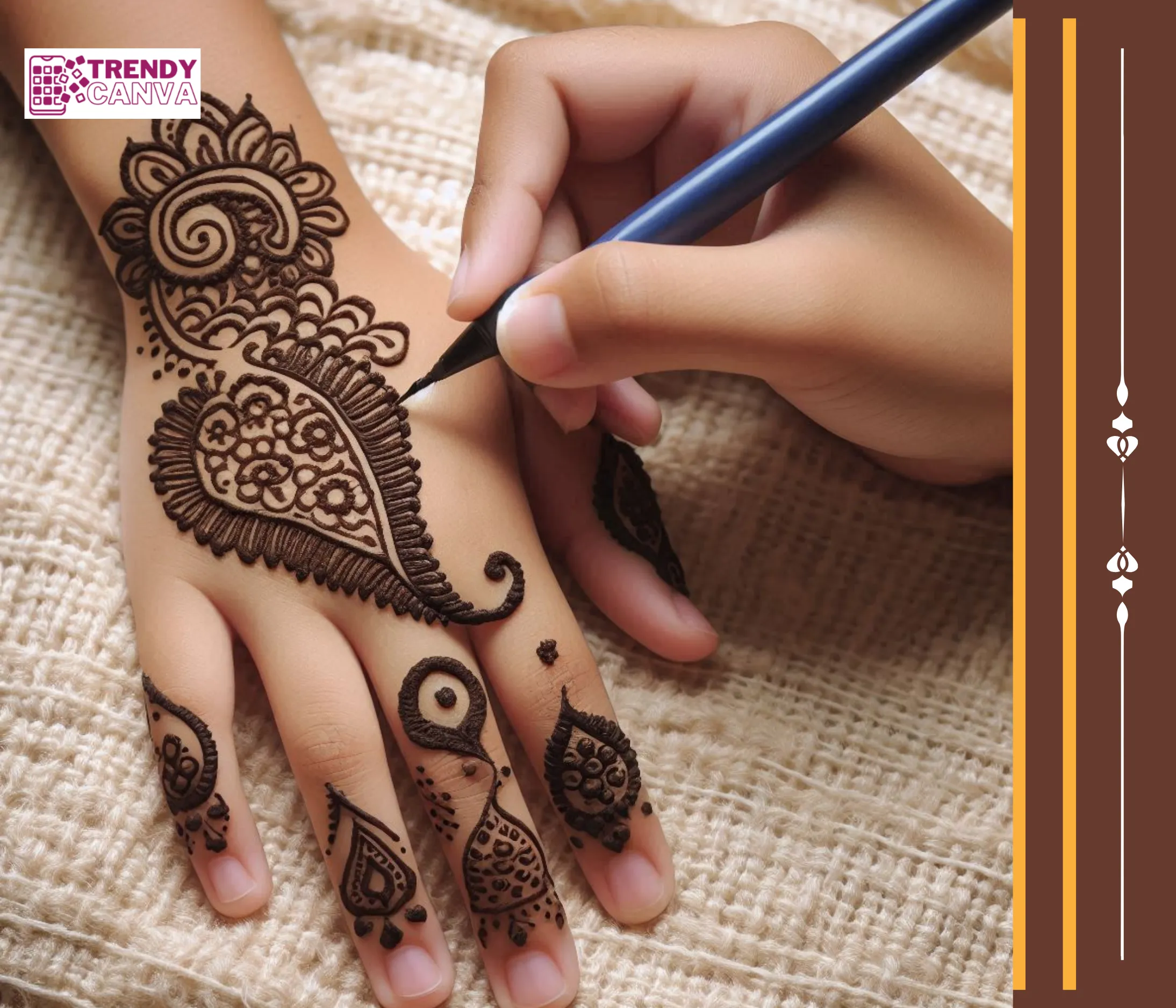 Paisley Power Mehndi Designs